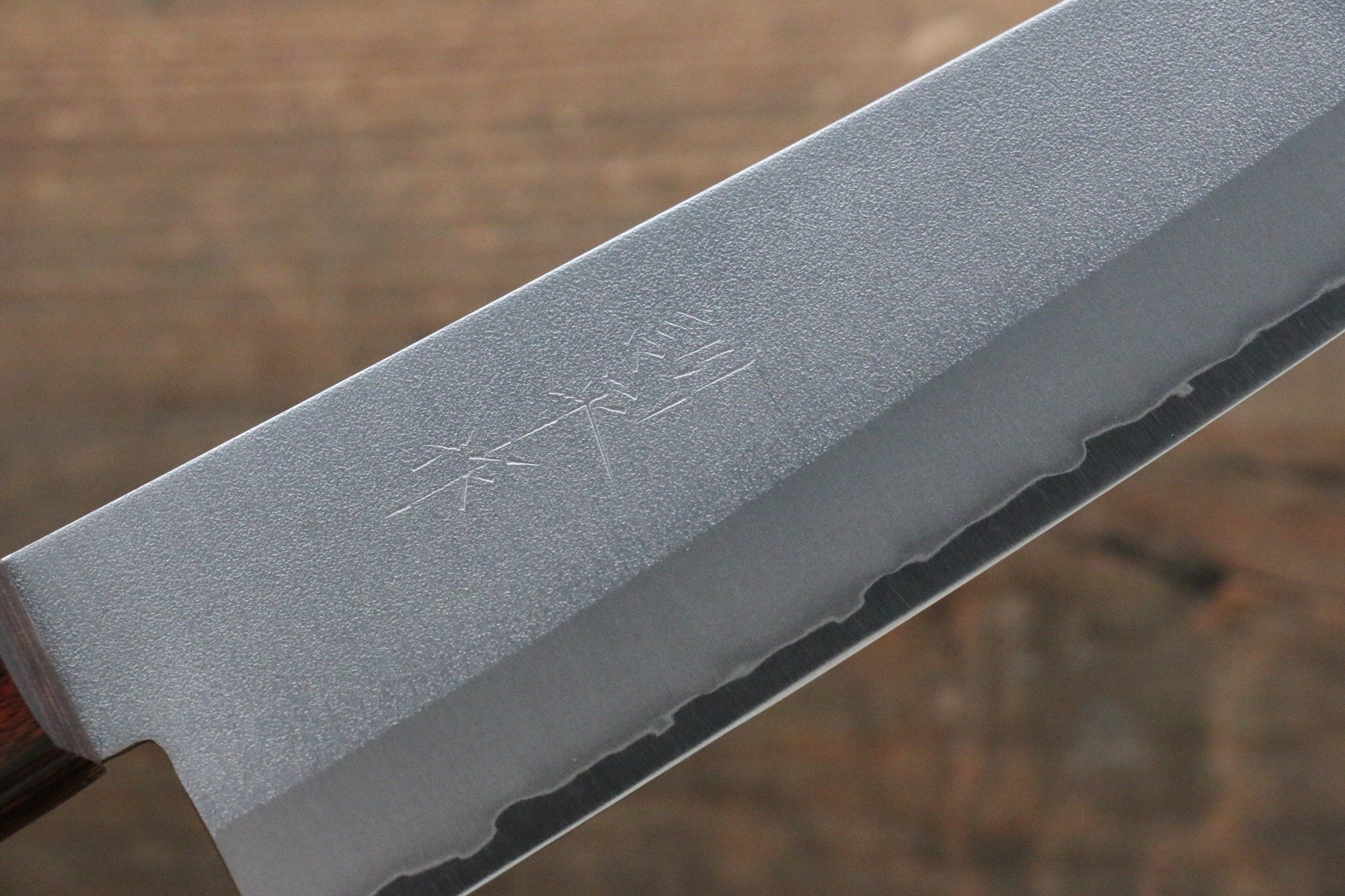 Kunihira VG1 Nashiji Santoku 170mm Mahogany Handle - Japanny - Best Japanese Knife