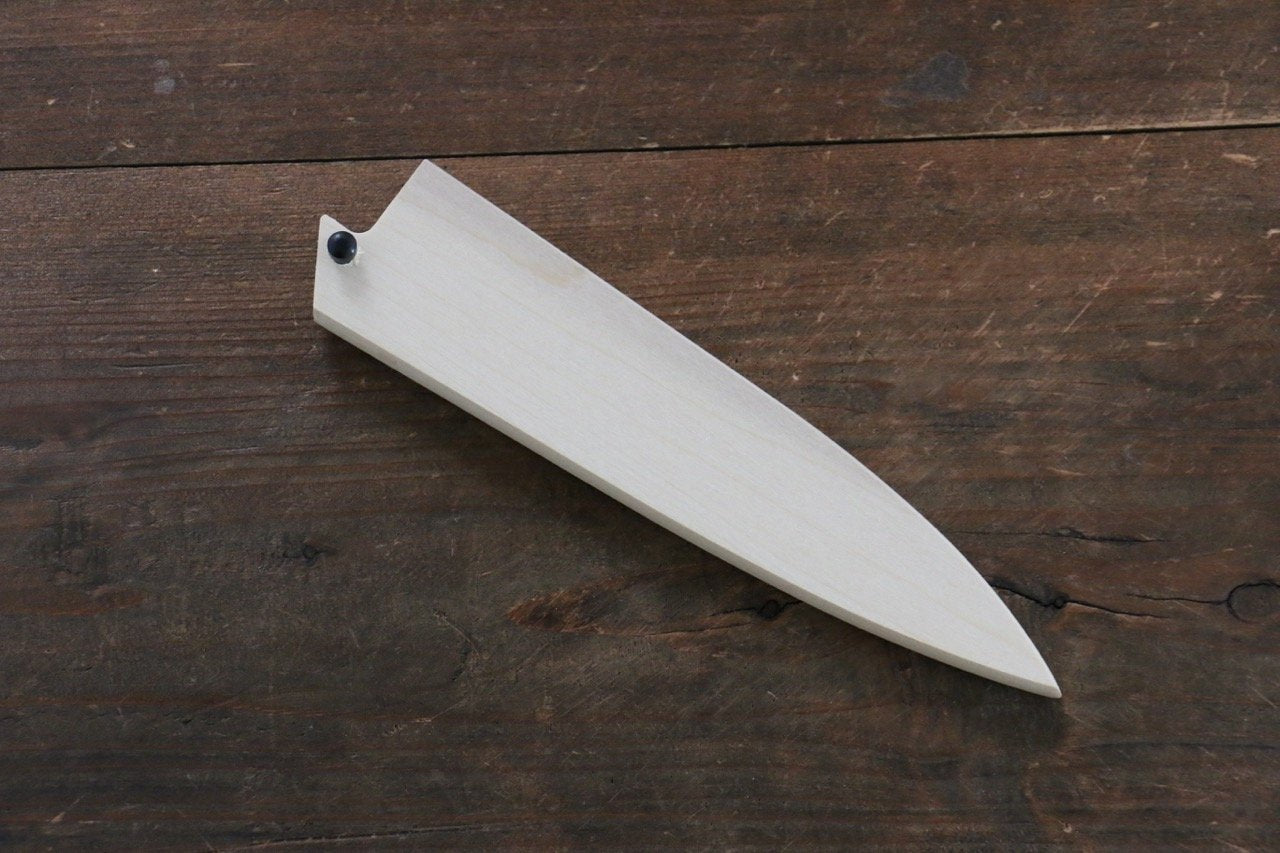 Magnolia Saya Sheath for Petty Chef's Knife with with Plywood Pin-135mm (Nashiji) - Japanny - Best Japanese Knife