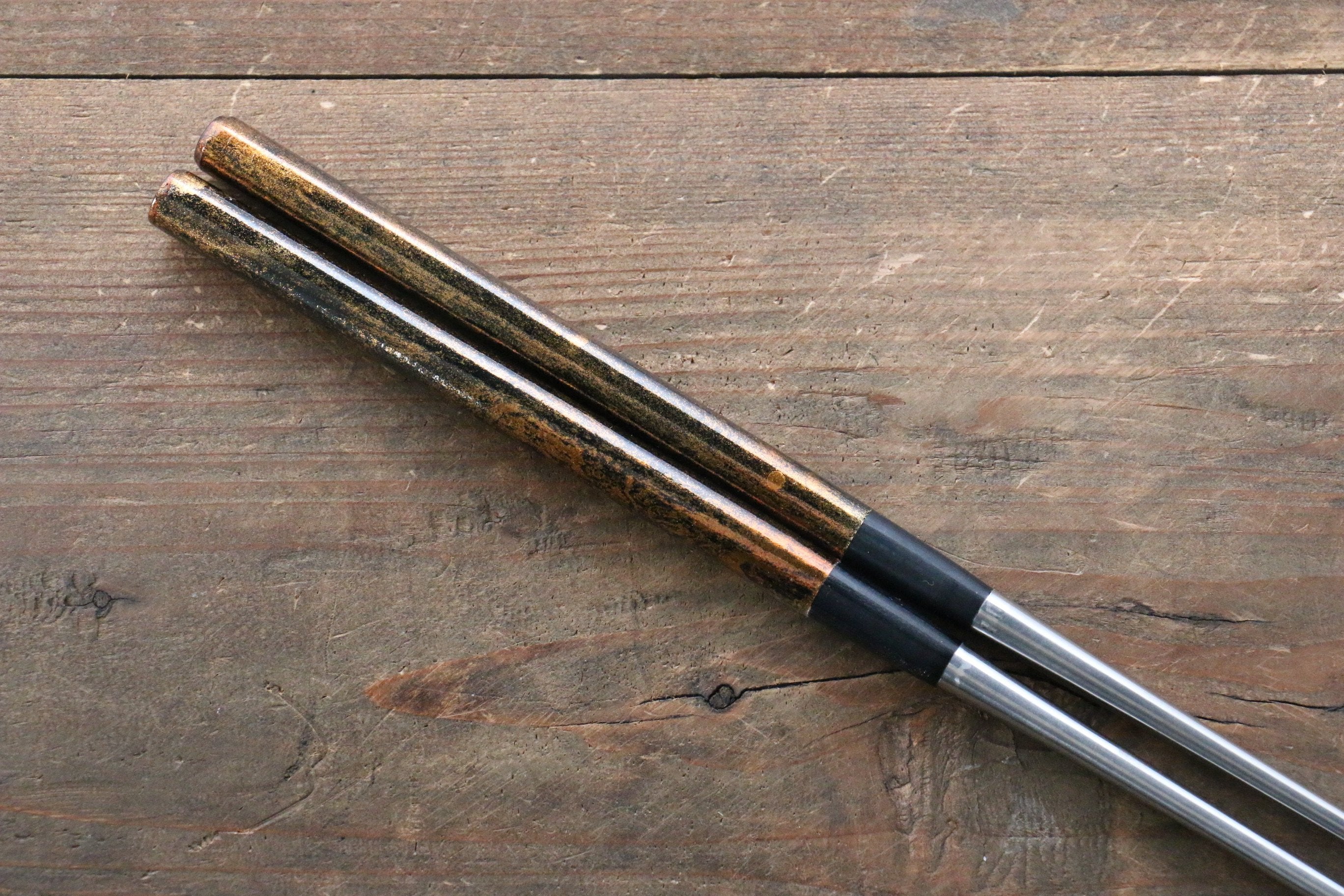 Moribashi Cooking Chopstick BlackGoldSplash 180mm - Japanny - Best Japanese Knife