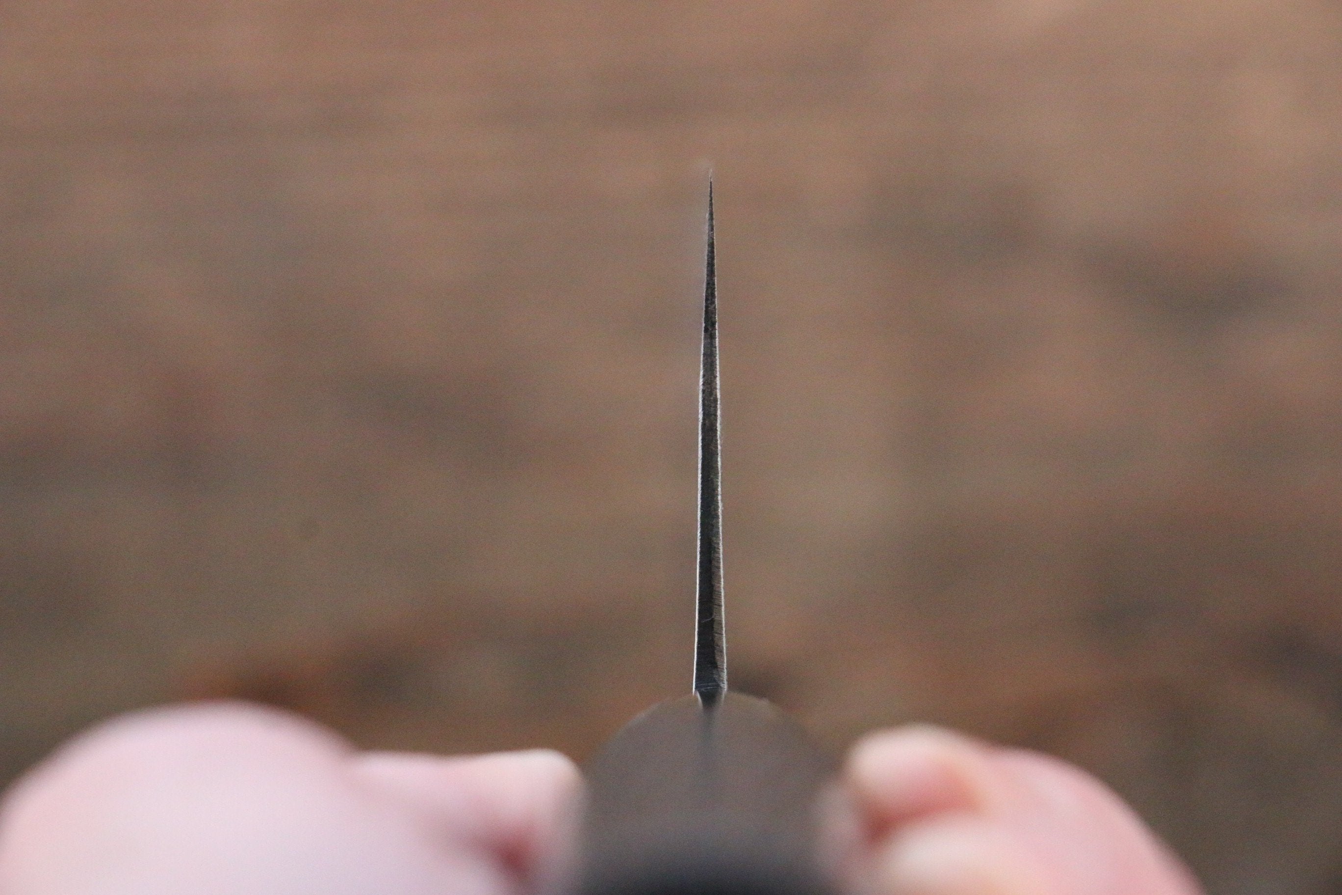 Seisuke White Steel Kurouchi Nakiri 165mm Burnt Chestnut Handle - Japanny - Best Japanese Knife