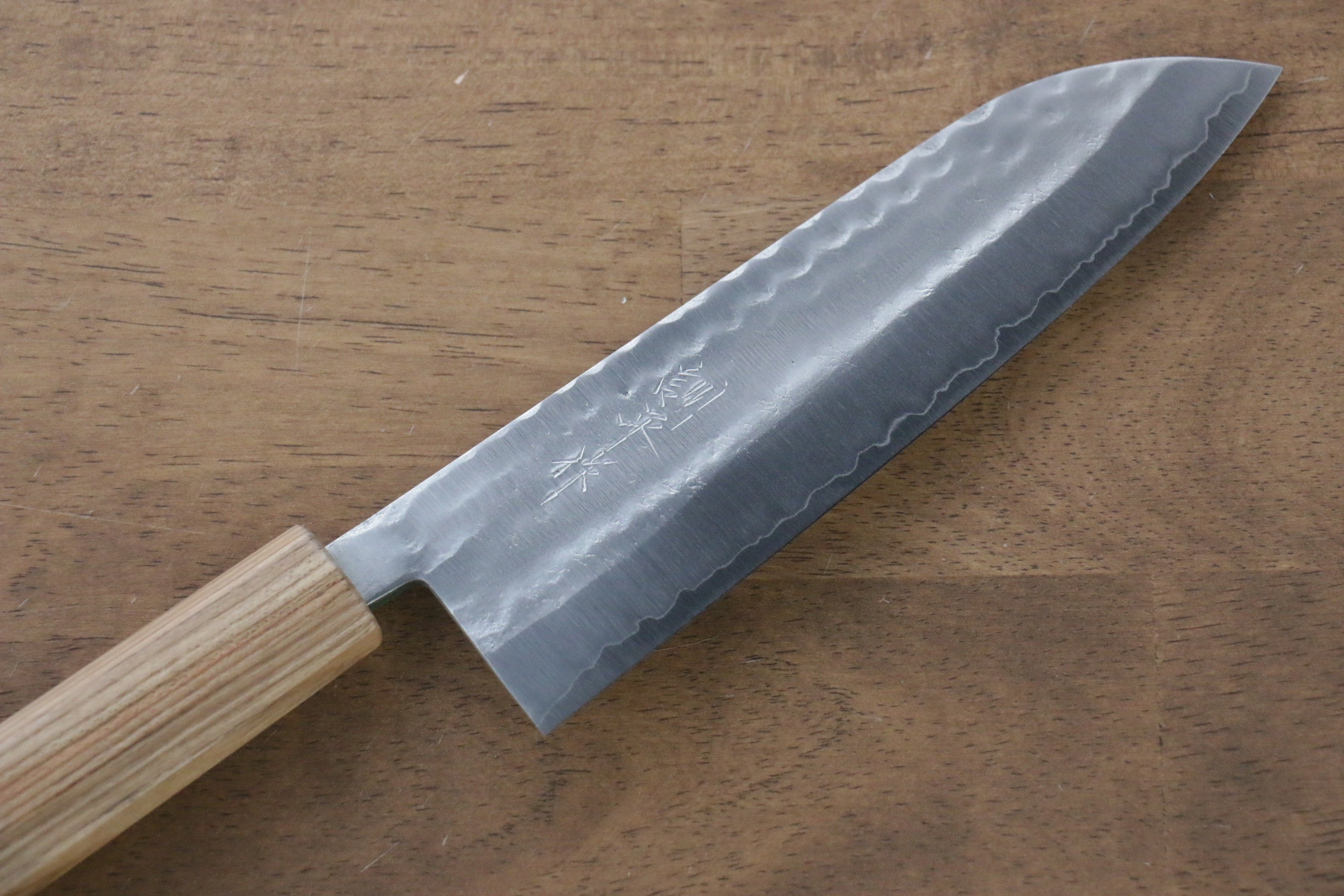 Kunihira VG1 Hammered Santoku 170mm Enju Handle - Japanny - Best Japanese Knife