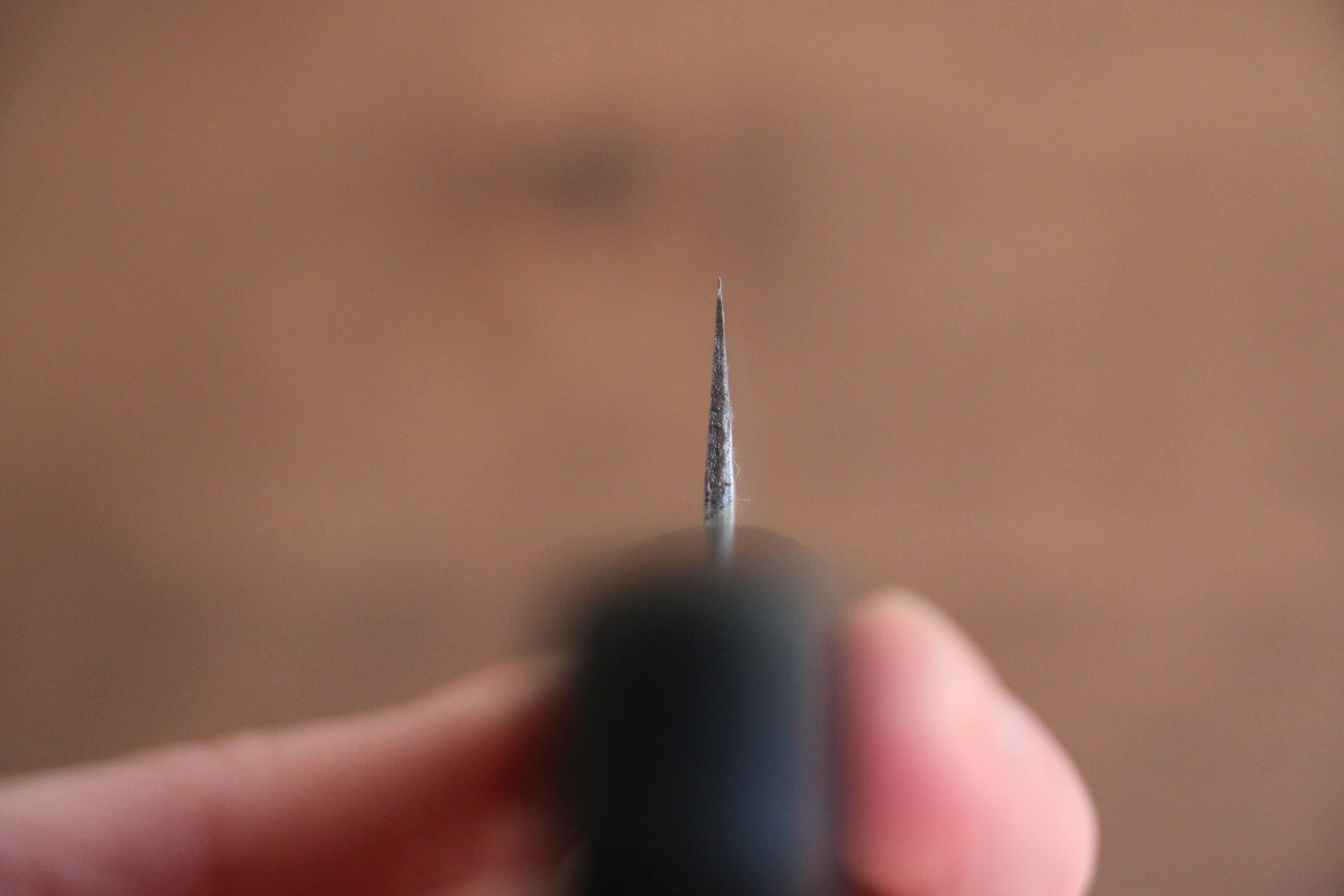 Nao Yamamoto AUS8 Hammered Petty-Utility 160mm Black Pakka wood Handle - Japanny - Best Japanese Knife