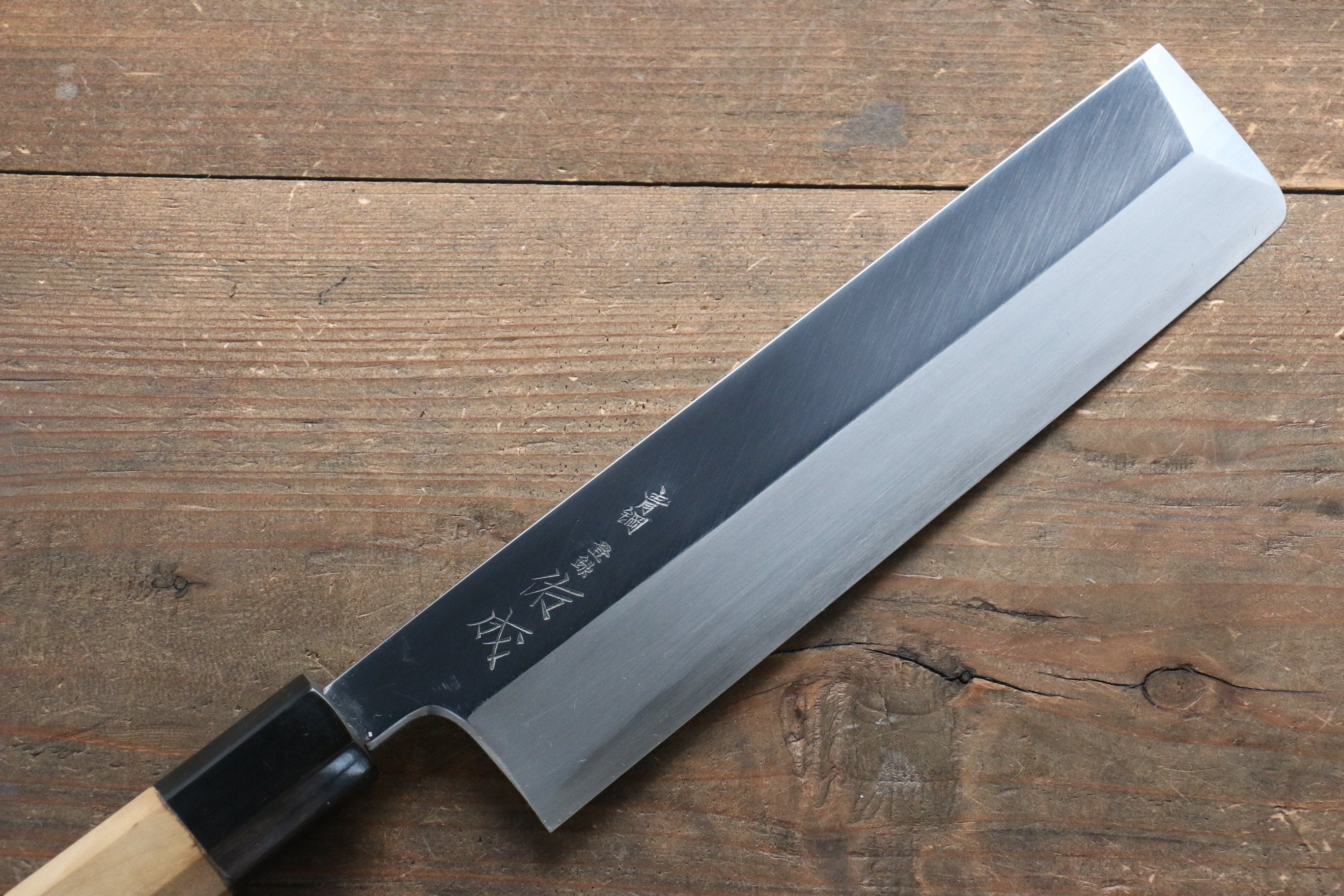 Sukenari Blue Steel No.2 Hongasumi Usuba 210mm Magnolia Handle - Japanny - Best Japanese Knife