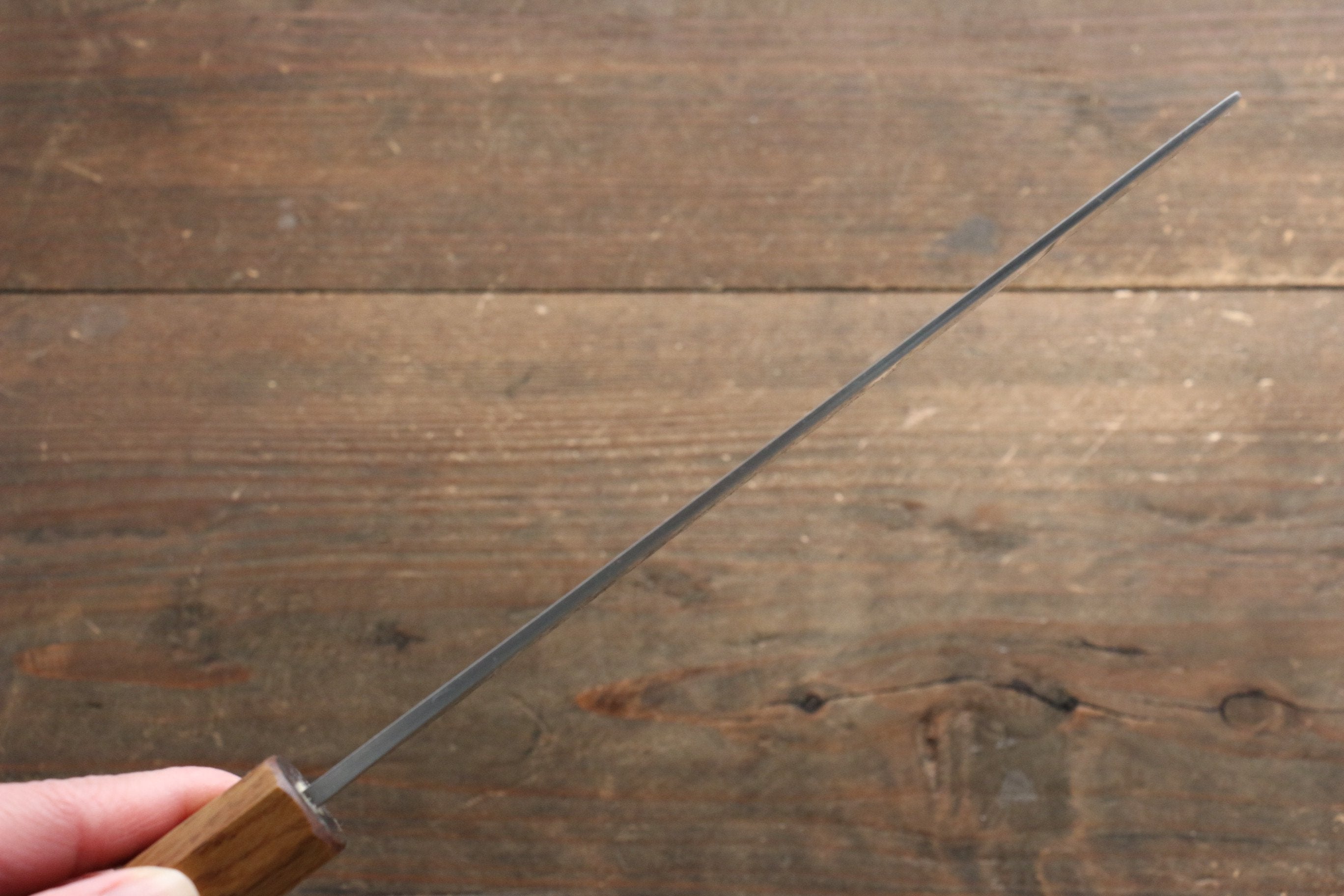 Seisuke SLD 49 Layer Damascus Nakiri 165mm Oak Handle - Japanny - Best Japanese Knife