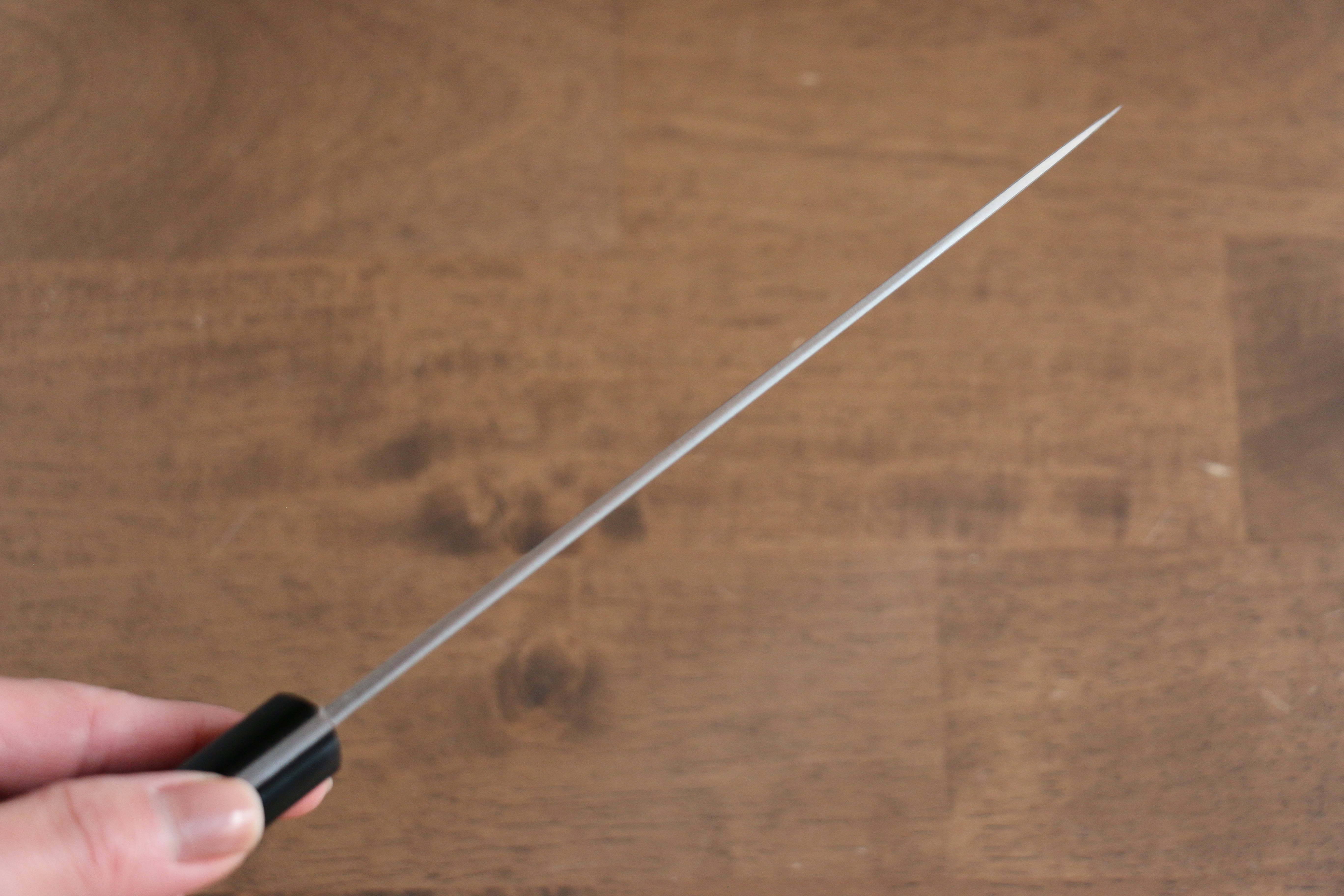 Nao Yamamoto VG10 Damascus Santoku 170mm Black Pakka wood Handle - Japanny - Best Japanese Knife