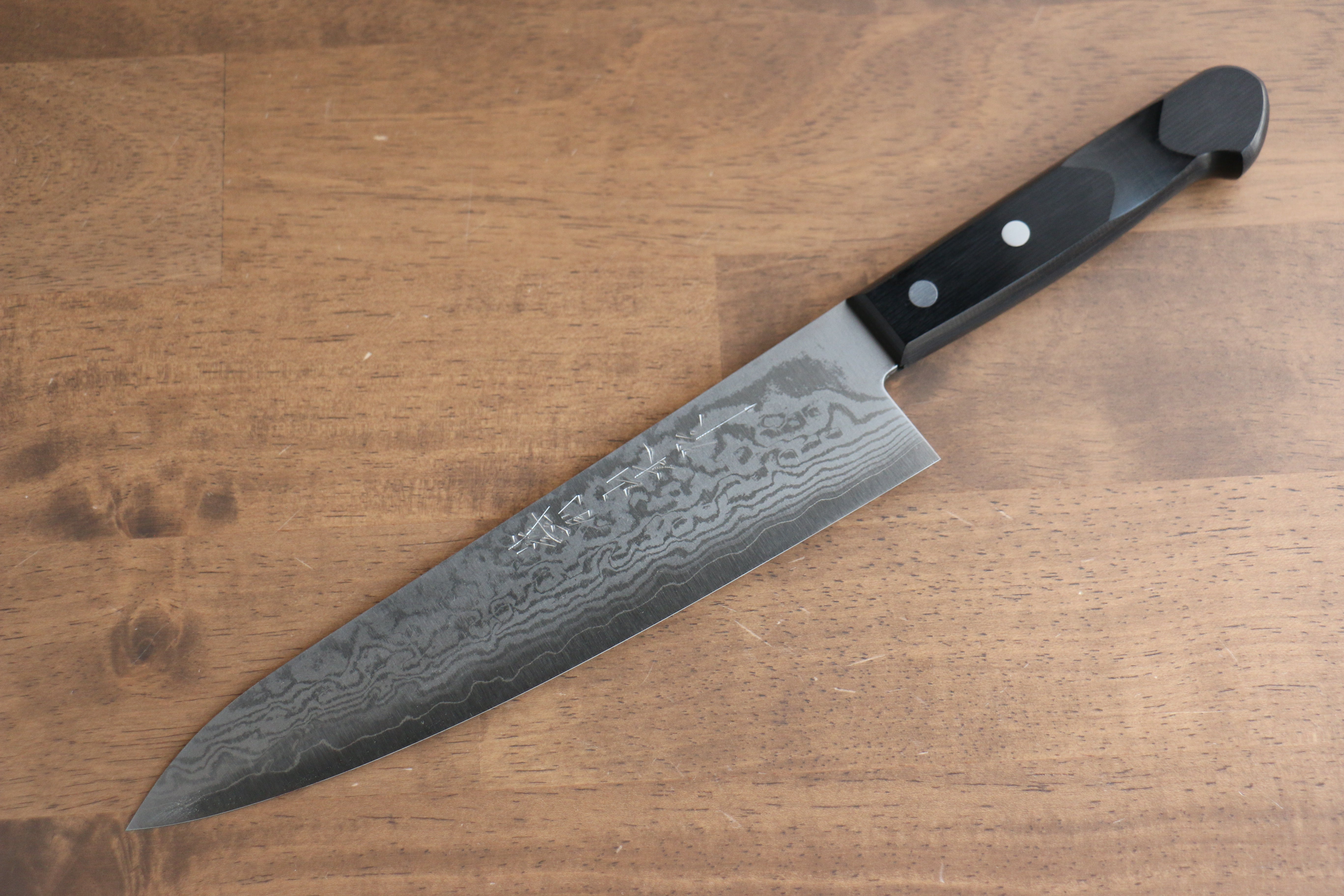 Nao Yamamoto VG10 Damascus Gyuto 210mm Black Pakka wood Handle - Japanny - Best Japanese Knife