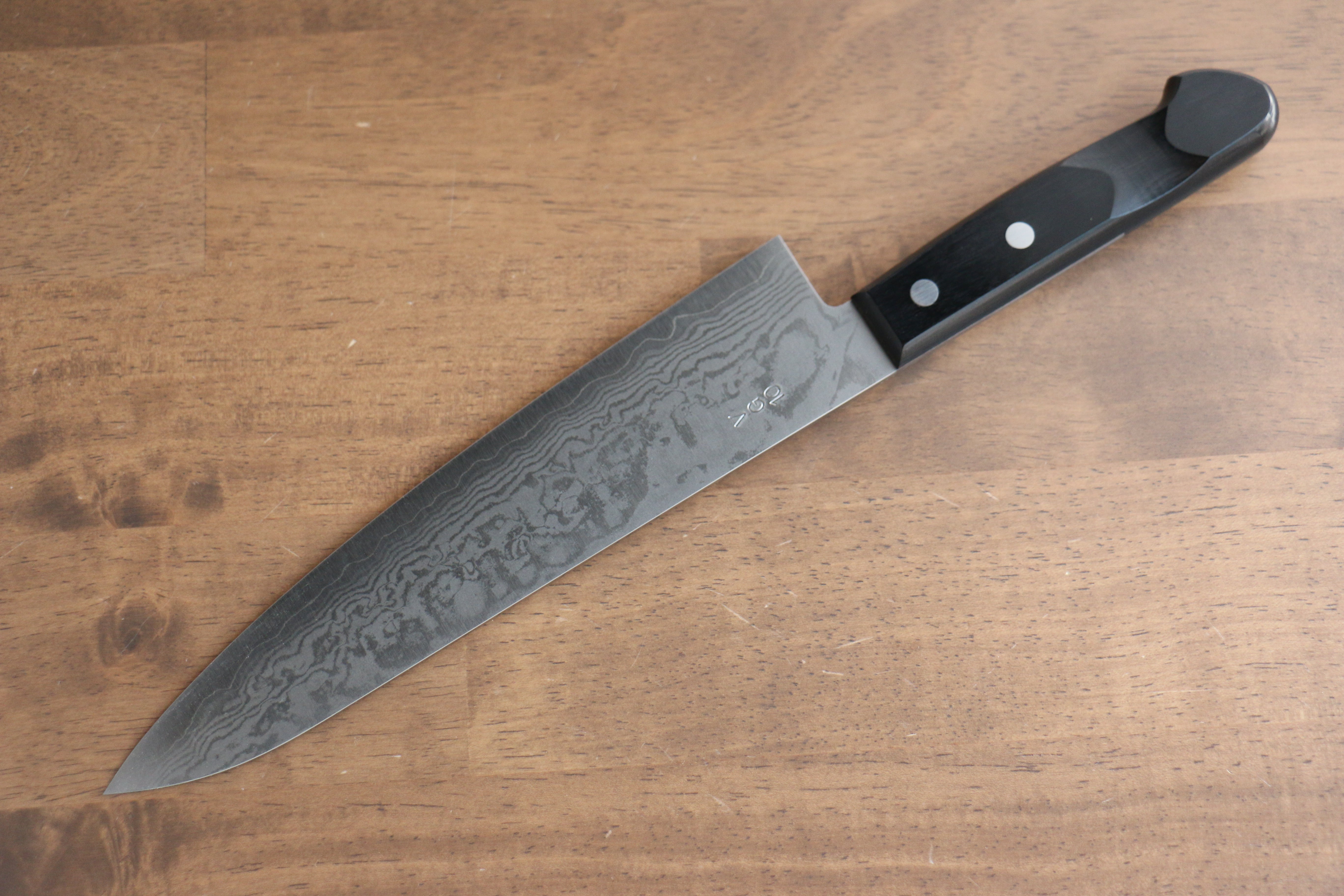 Nao Yamamoto VG10 Damascus Gyuto 210mm Black Pakka wood Handle - Japanny - Best Japanese Knife