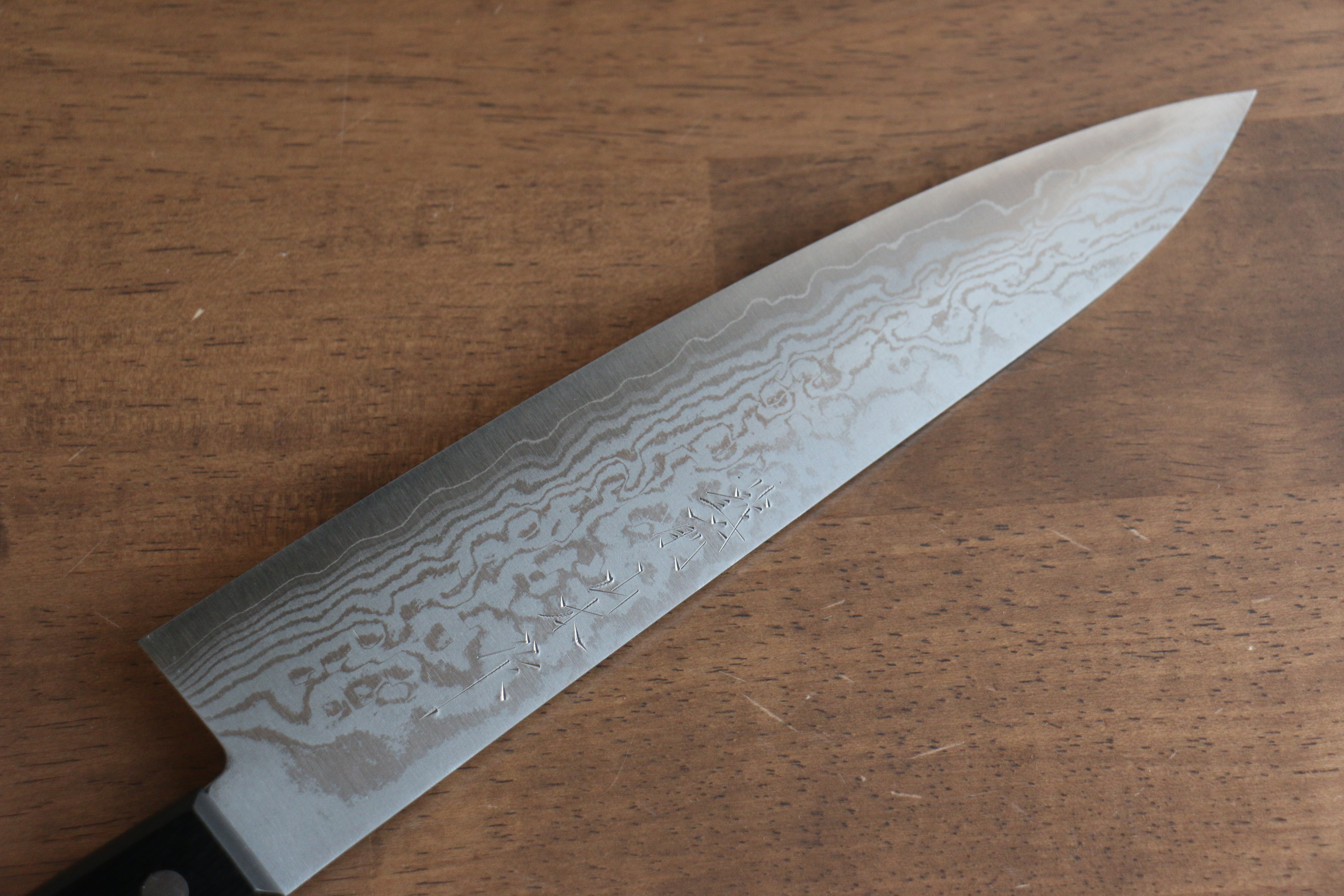 Nao Yamamoto VG10 Damascus Gyuto 210mm Black Pakka wood Handle - Japanny - Best Japanese Knife