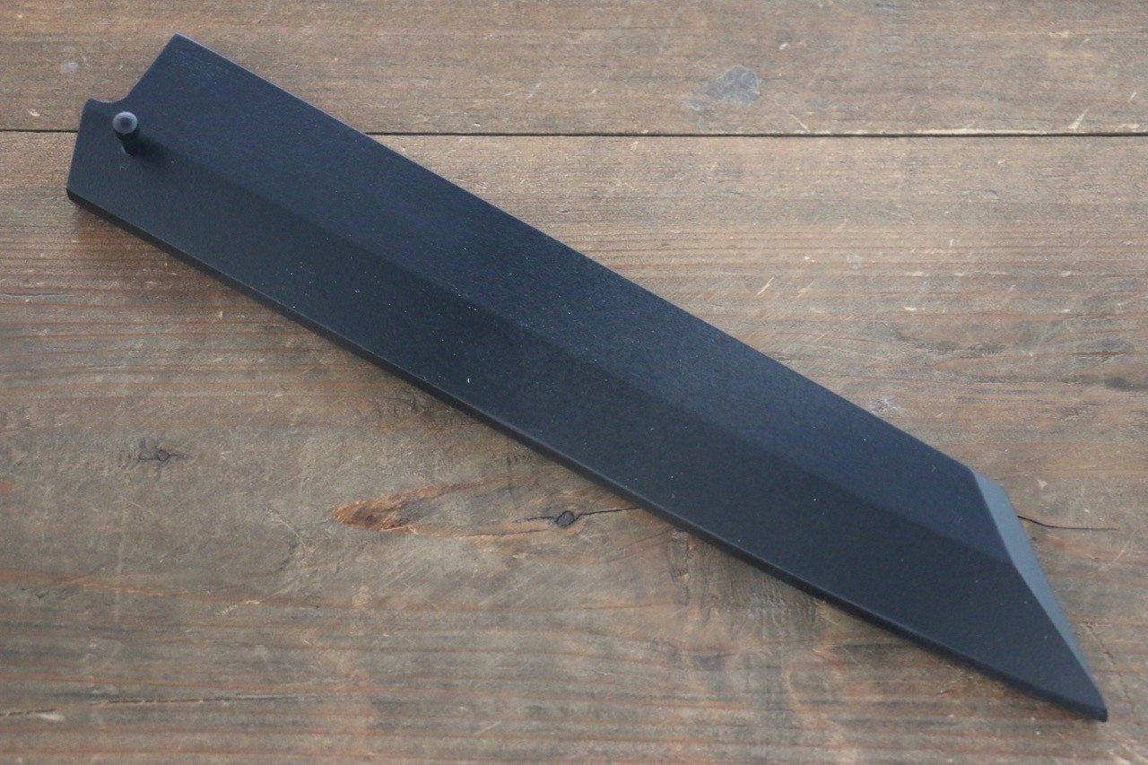 Black Saya Sheath for Kiritsuke Yanagiba Knife with Plywood Pin-240mm - Japanny - Best Japanese Knife