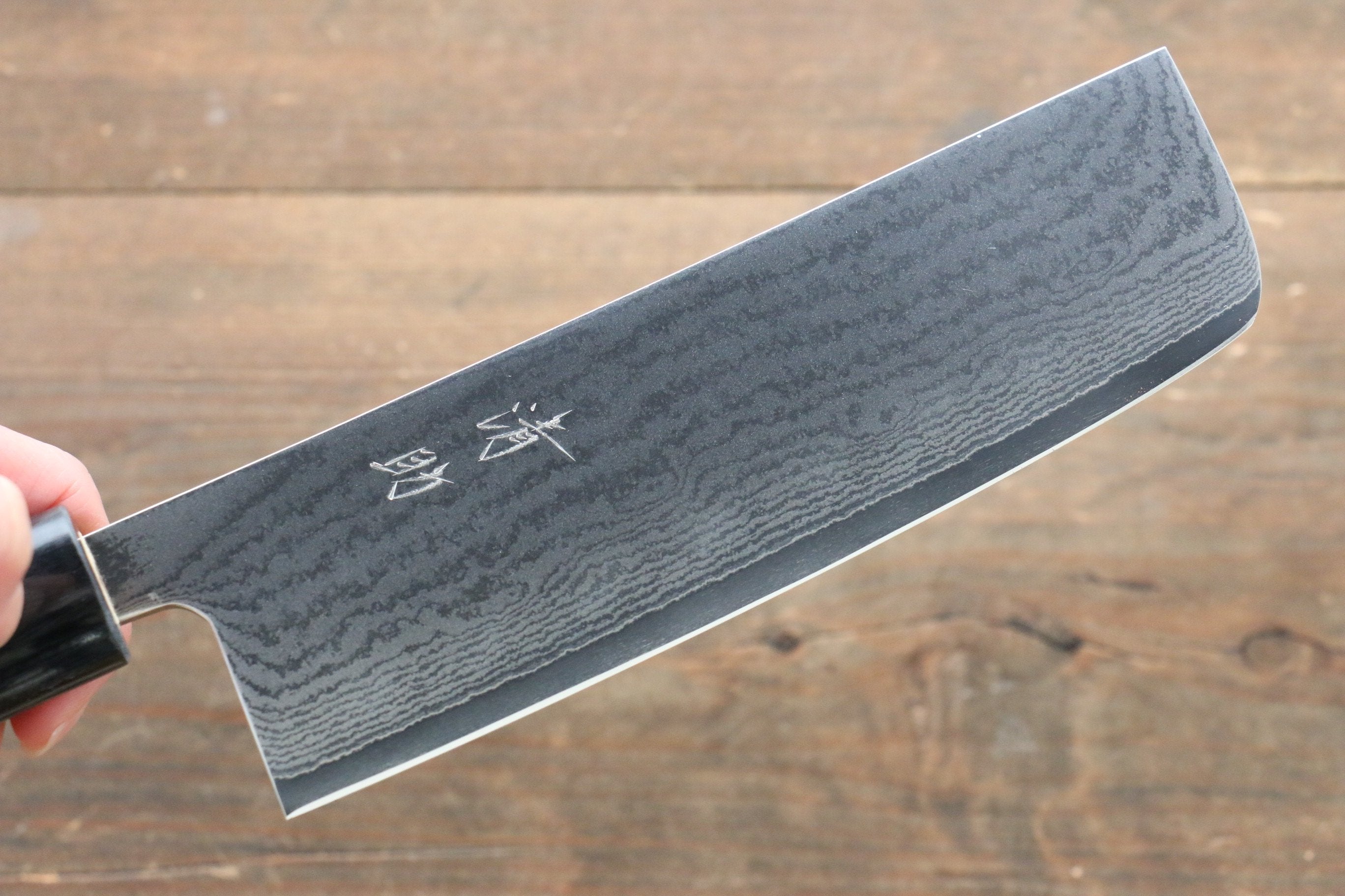Seisuke VG10 63 Layer Damascus Usuba 165mm Mahogany Handle - Japanny - Best Japanese Knife
