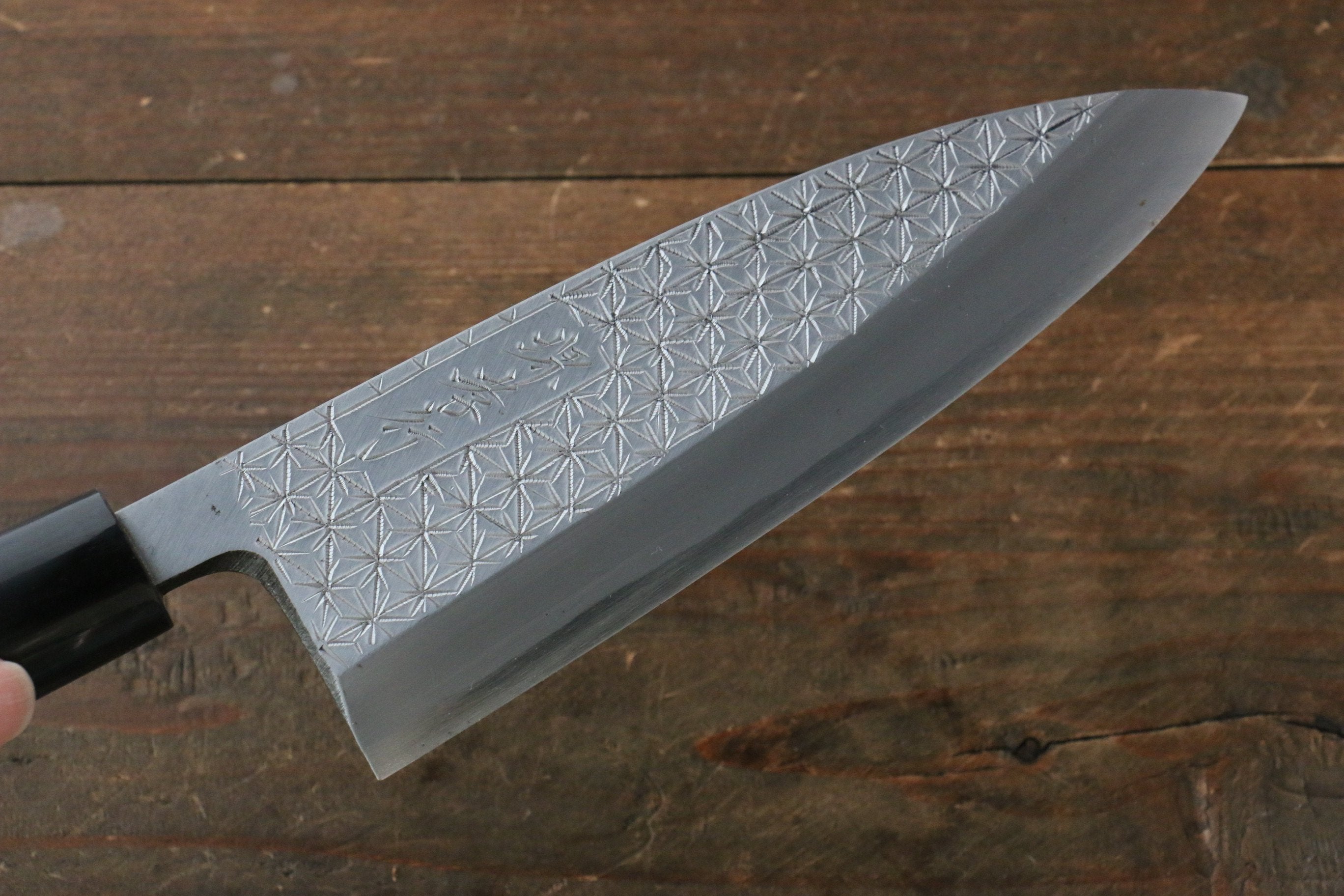 Sakai Takayuki Kasumitogi White Steel Engraving Deba Blade only - Japanny - Best Japanese Knife