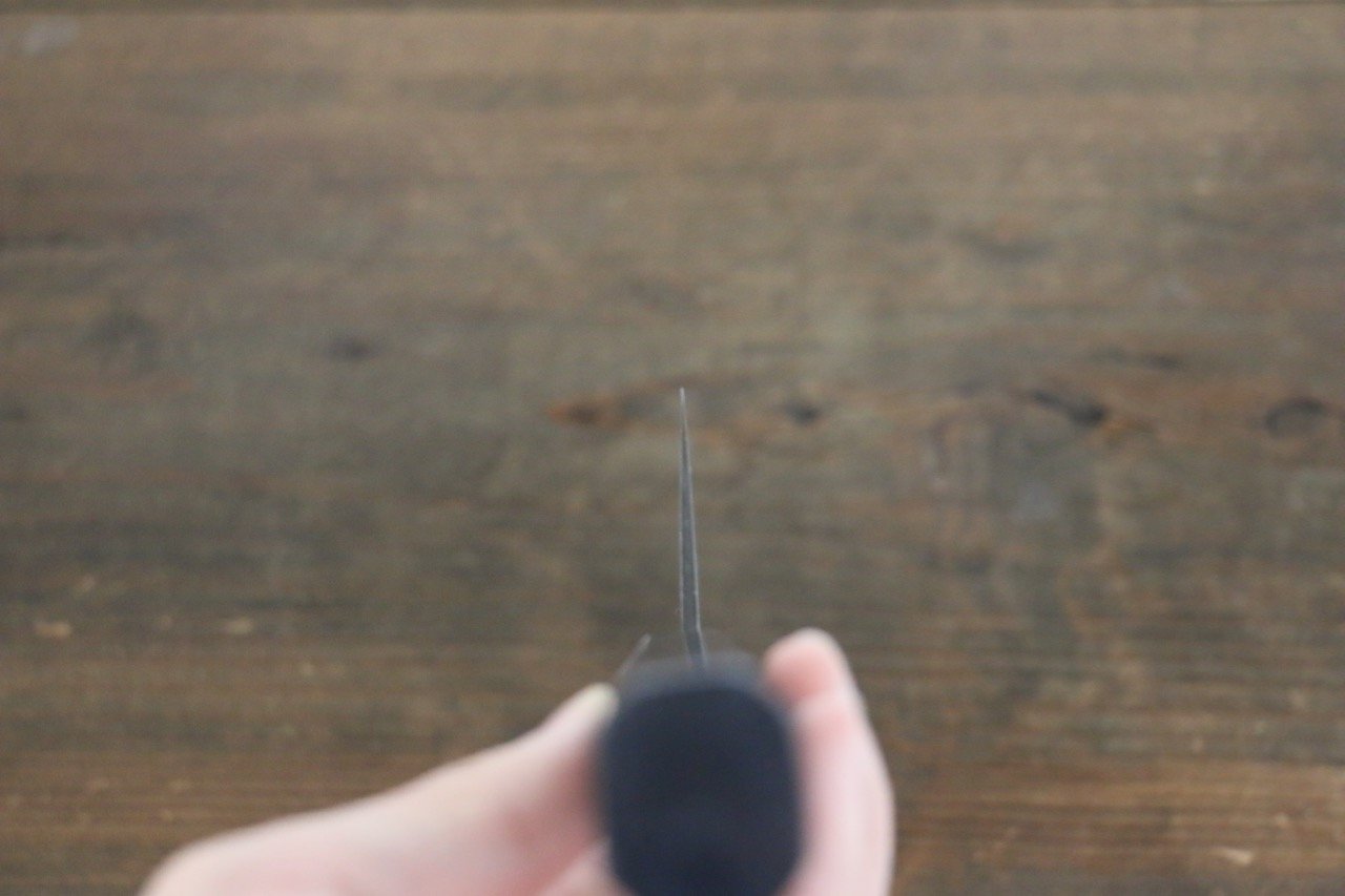 Shigeki Tanaka SG2 Damascus Nakiri 165mm Ebony Wood Handle - Japanny - Best Japanese Knife