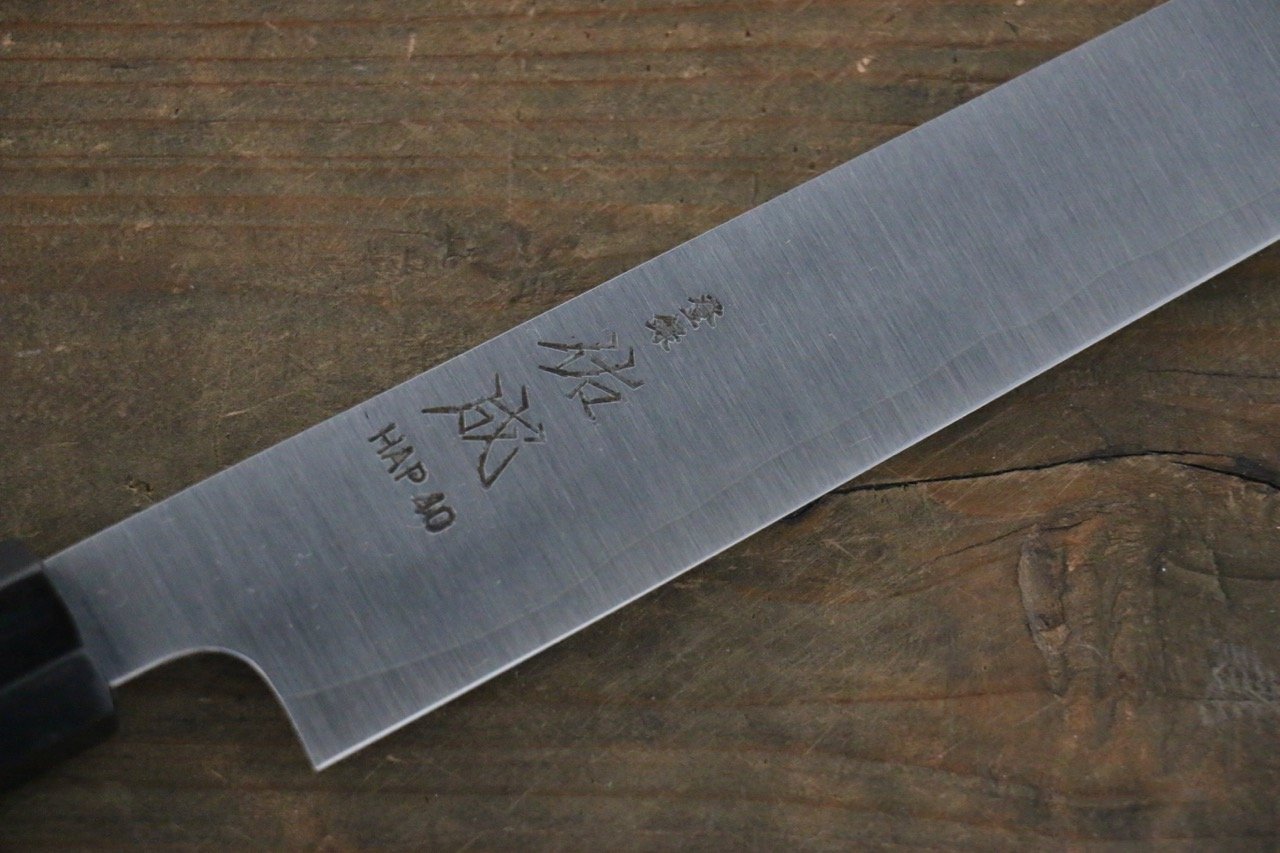 Sukenari HAP40 3 Layer Sujihiki 240mm Shitan Handle - Japanny - Best Japanese Knife