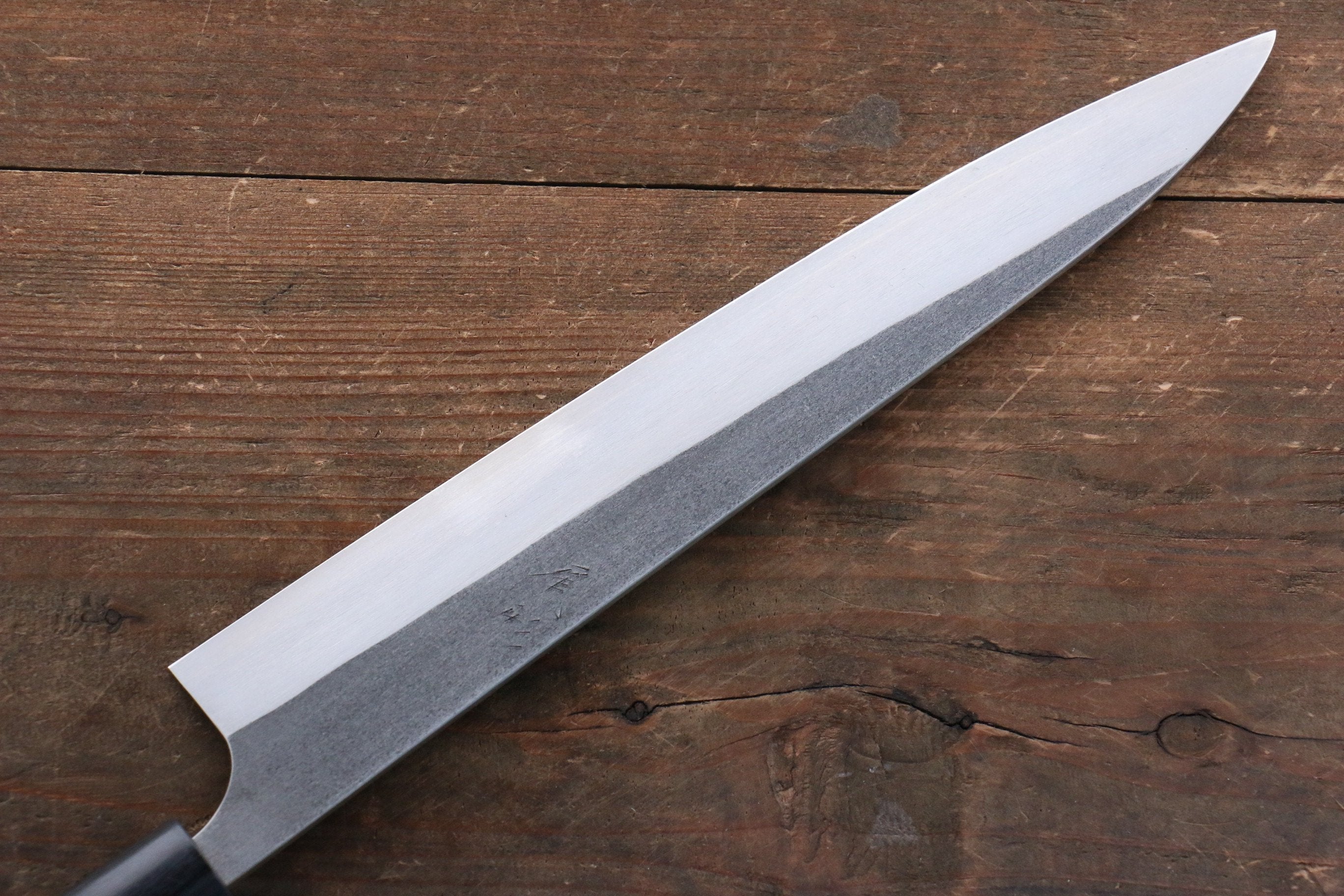 Shungo Ogata SG2 Kurouchi Black Finished Sujihiki 240mm Shitan Handle - Japanny - Best Japanese Knife