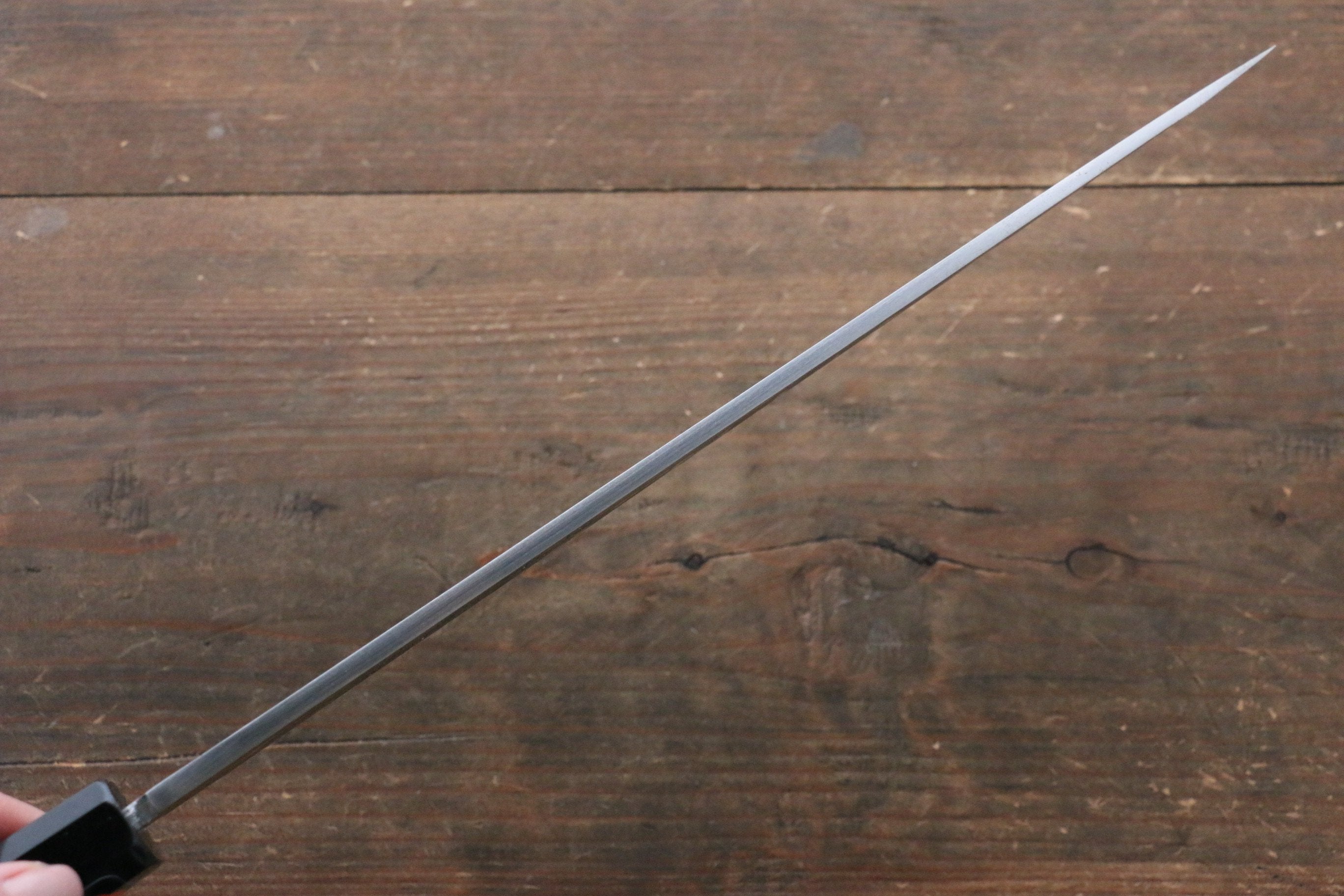 Shigeki Tanaka Blue Steel No.2 Damascus Yanagiba 270mm Ebony Wood Handle - Japanny - Best Japanese Knife