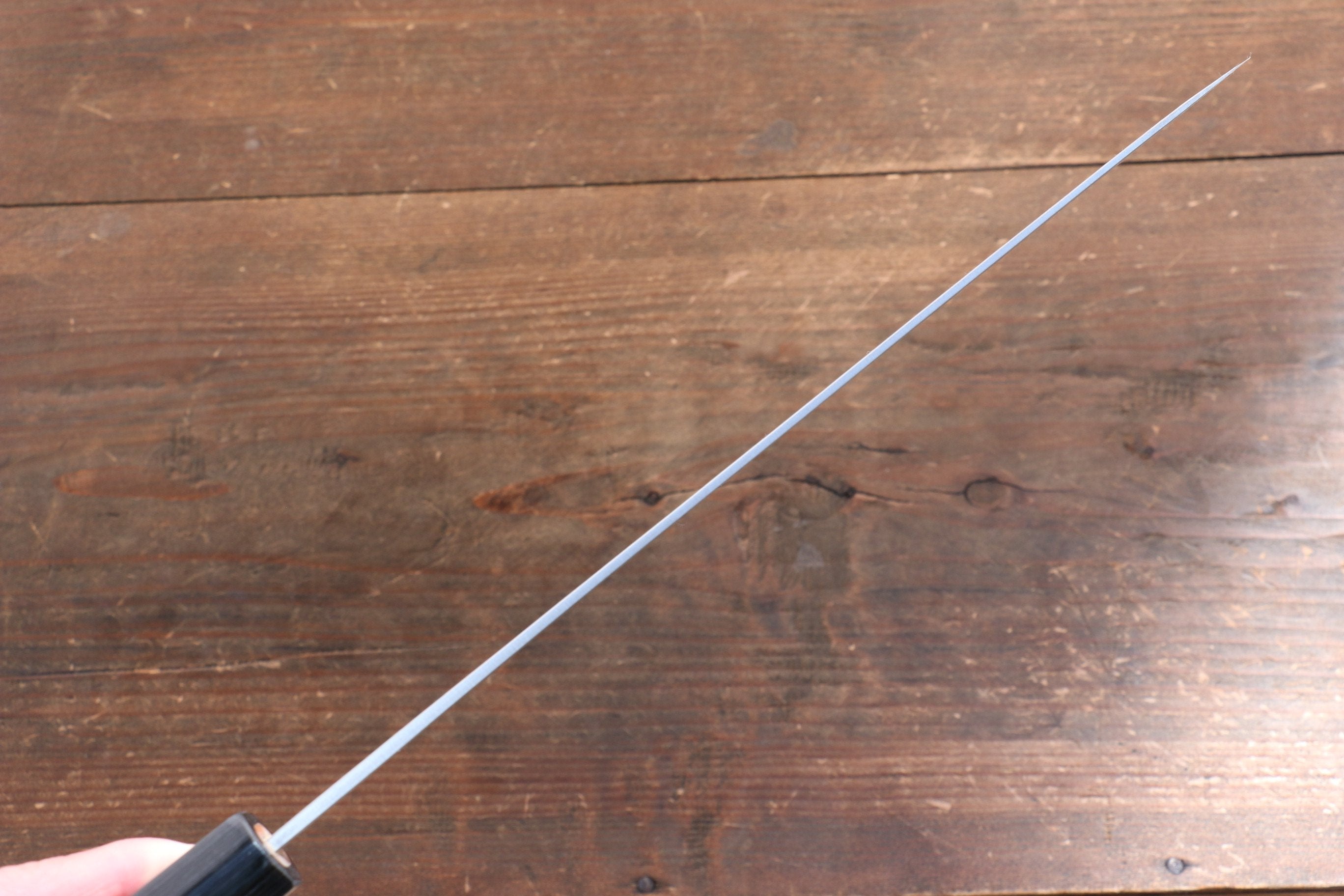 Nao Yamamoto SRS13 Black Damascus Gyuto 240mm Cherry Blossoms Handle - Japanny - Best Japanese Knife