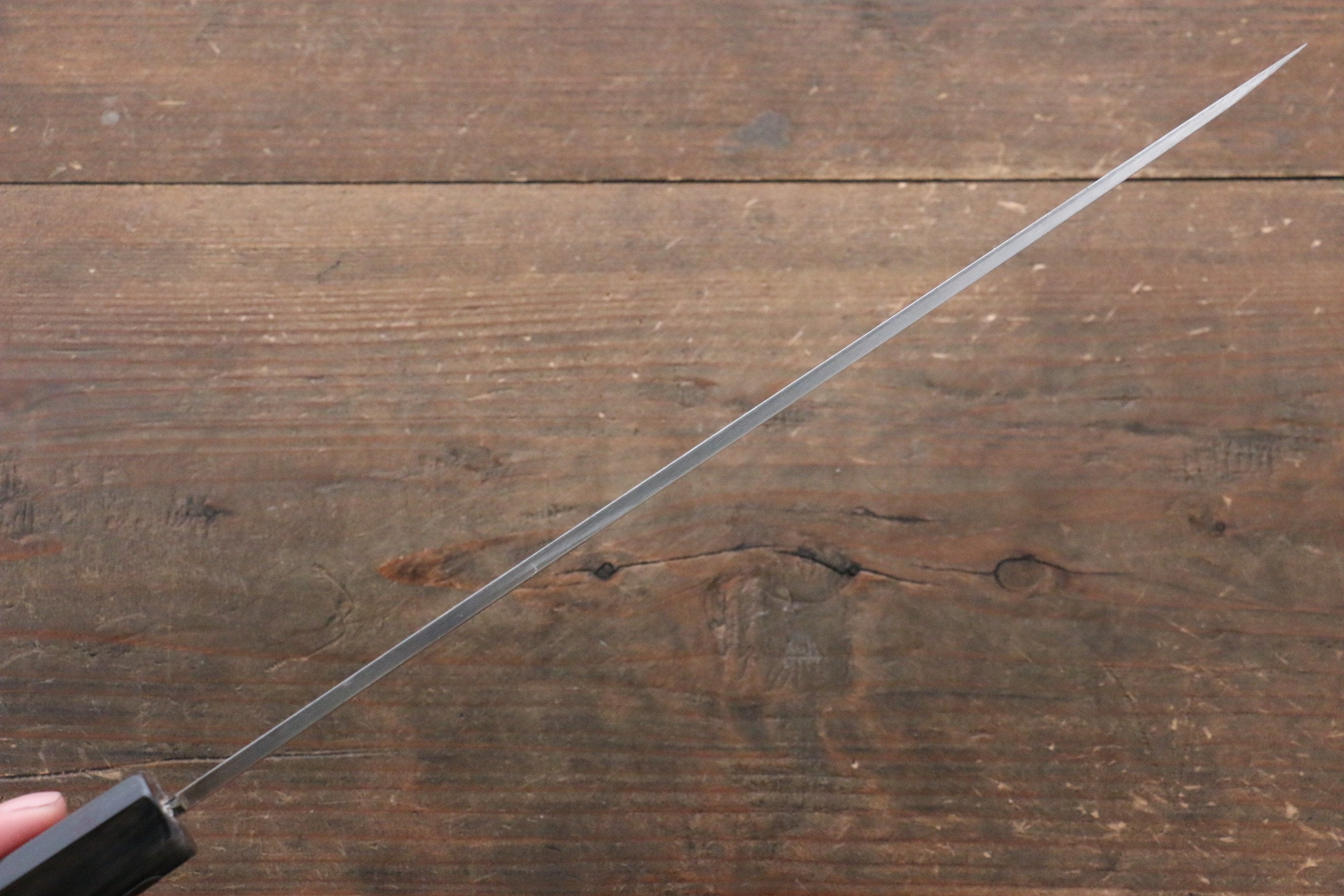 Shigeki Tanaka VG10 Damascus Yanagiba 270mm Ebony Wood Handle - Japanny - Best Japanese Knife