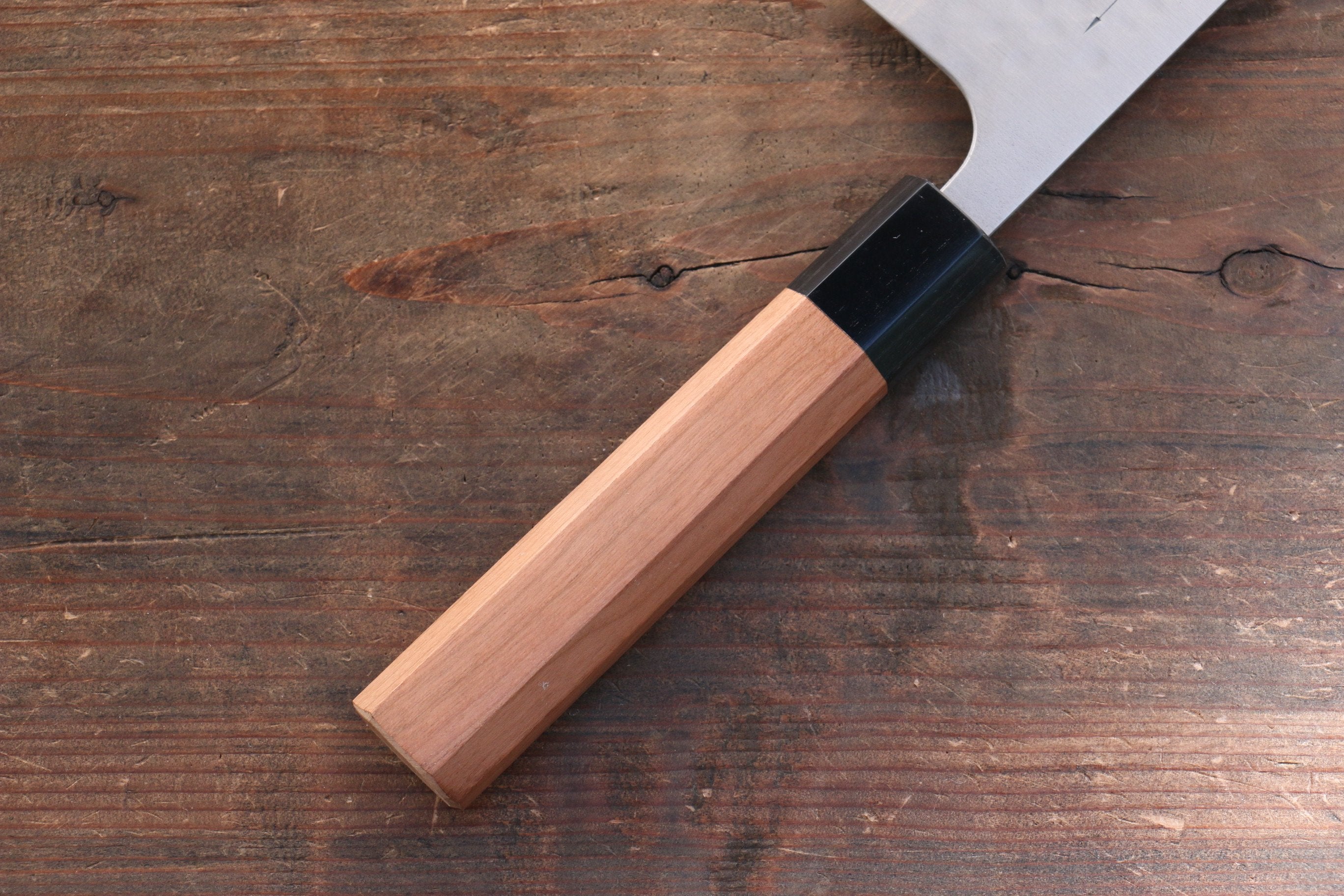 Nao Yamamoto SRS13 Black Damascus Nakiri 165mm Cherry Blossoms Handle - Japanny - Best Japanese Knife