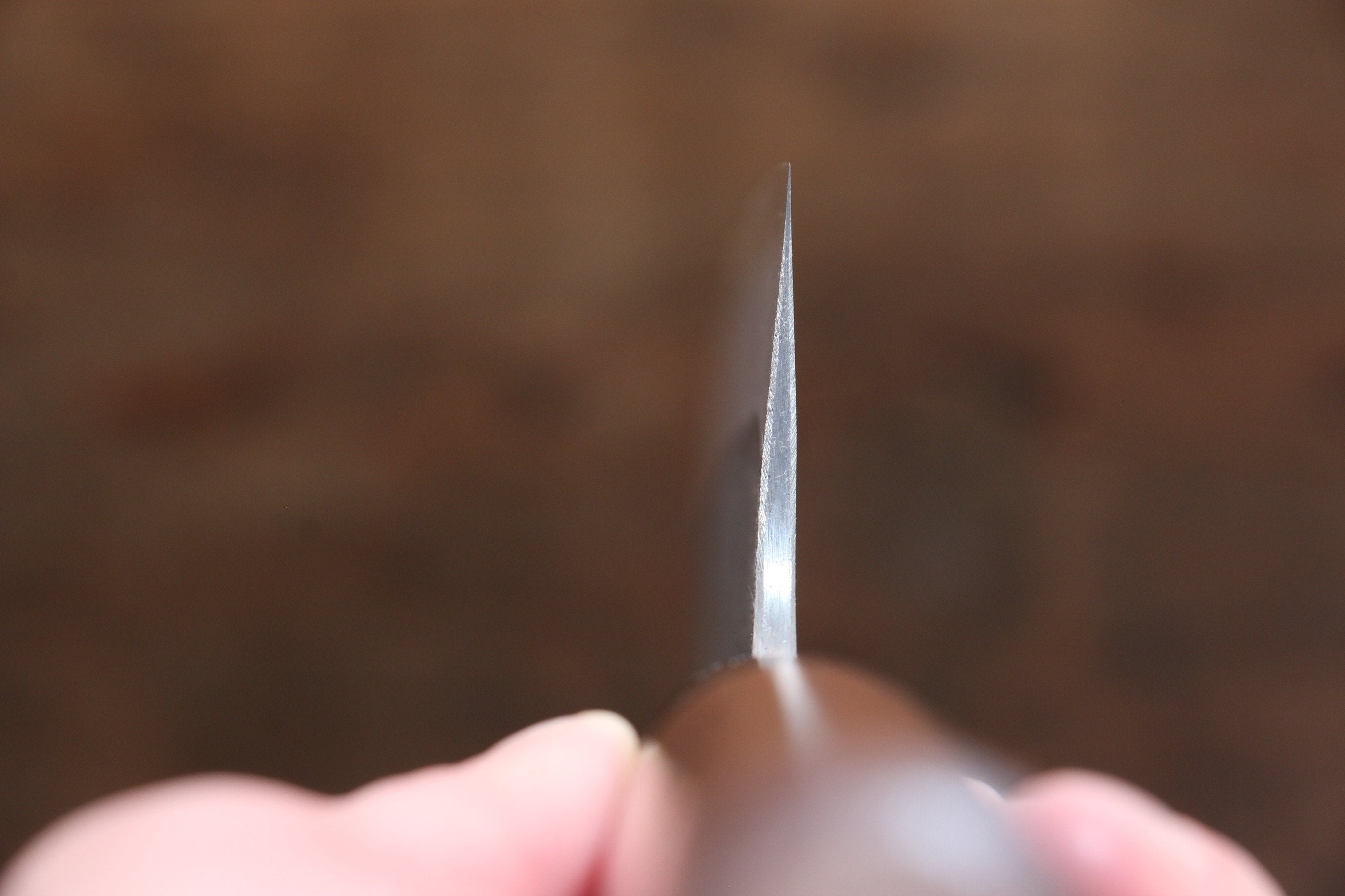 Nao Yamamoto Blue Super Kurouchi Santoku 165mm Walnut Handle - Japanny - Best Japanese Knife