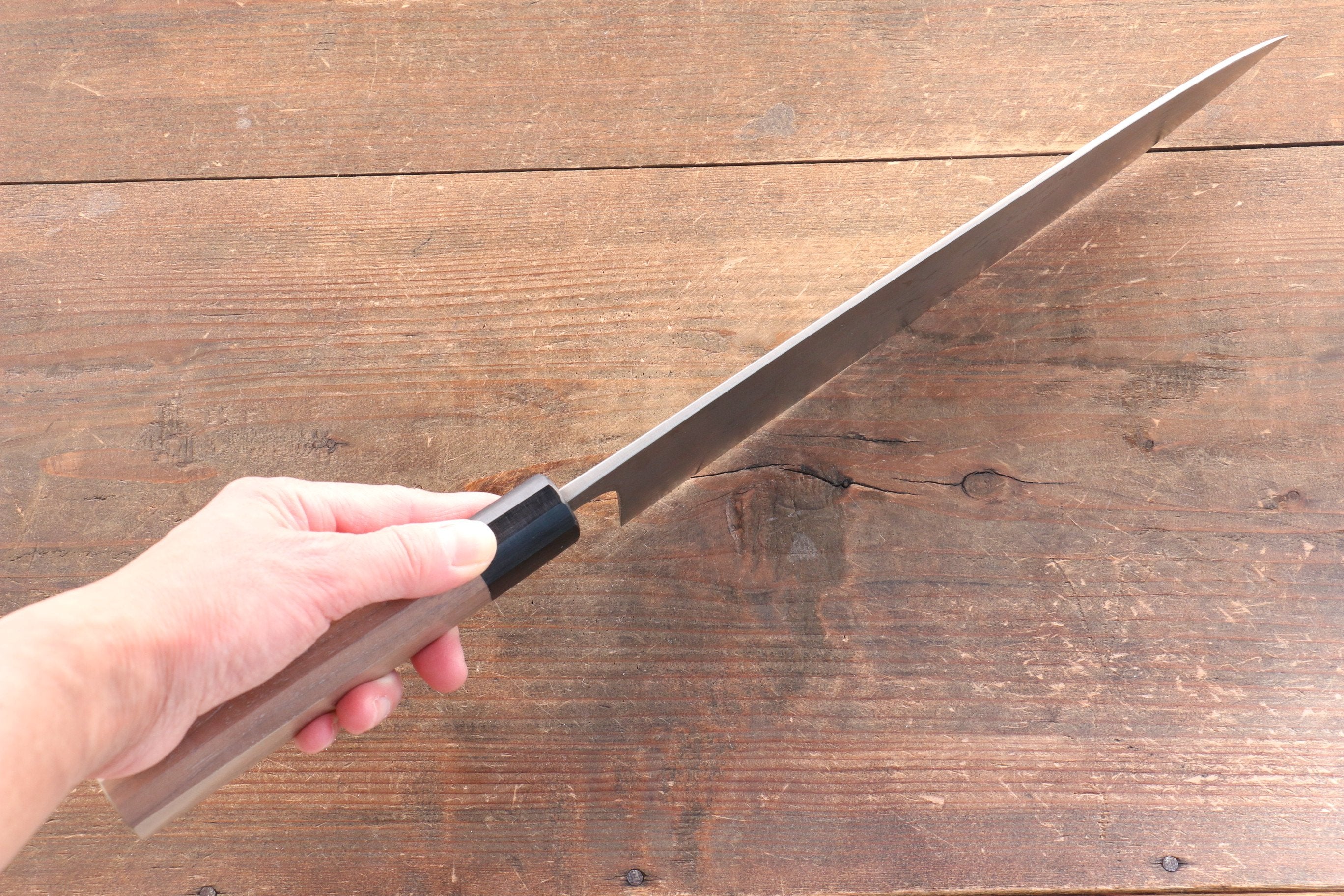 Nao Yamamoto VG10 Damascus Gyuto 240mm Walnut Handle - Japanny - Best Japanese Knife