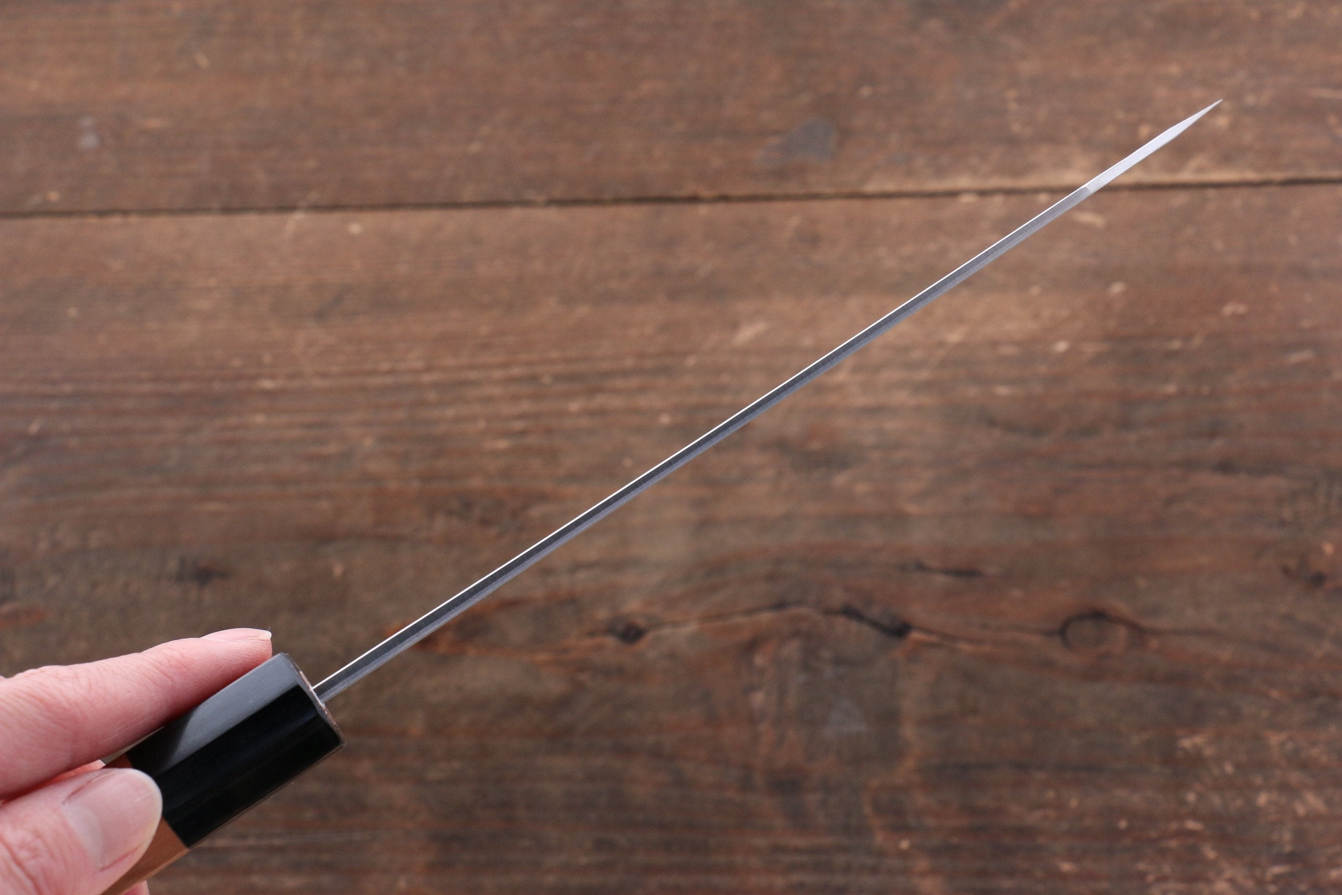 Nao Yamamoto SRS13 Black Damascus Bunka 165mm Cherry Blossoms - Japanny - Best Japanese Knife