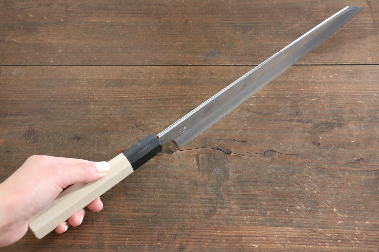 Choyo White Steel Mirrored Finish Kiritsuke Yanagiba 270mm Magnolia Handle - Japanny - Best Japanese Knife