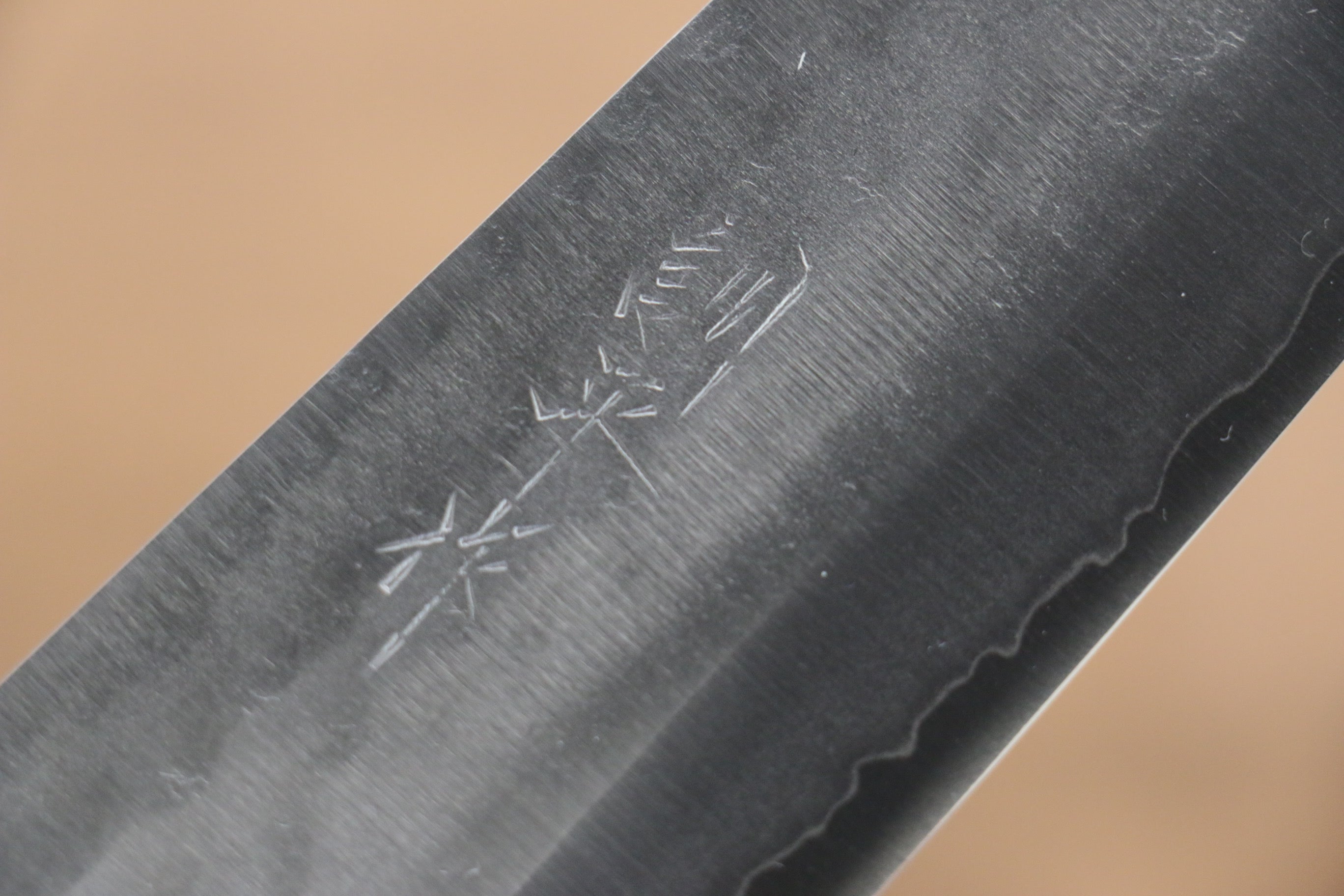 Kunihira VG1 Hammered Santoku 170mm Shitan (ferrule: Red Pakka wood) Handle - Japanny - Best Japanese Knife