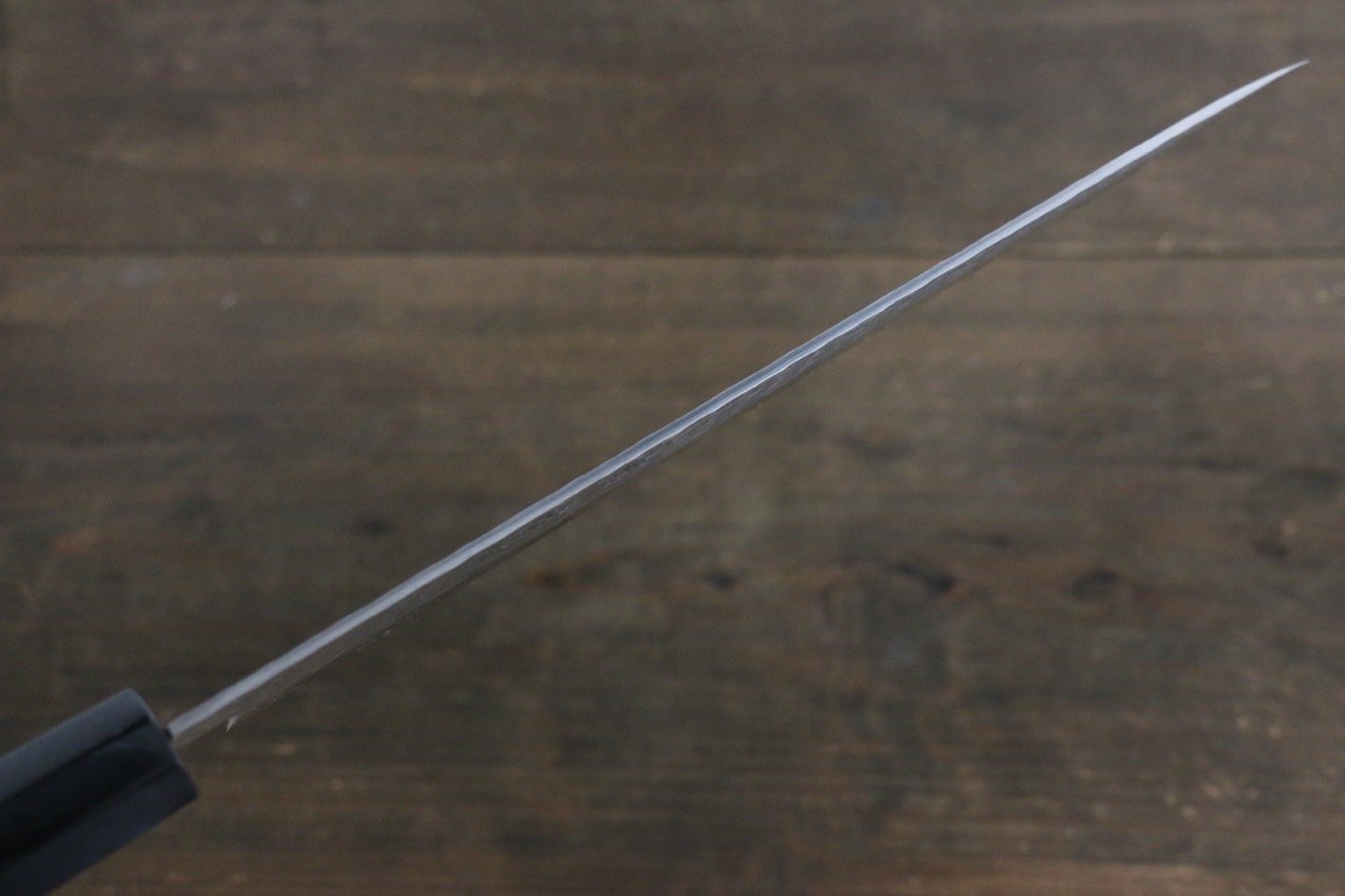 Sakai Takayuki AUS10 45 Layer Damascus Hammered Gyuto 240mm Silver Dots Lacquered Handle with Sheath - Japanny - Best Japanese Knife