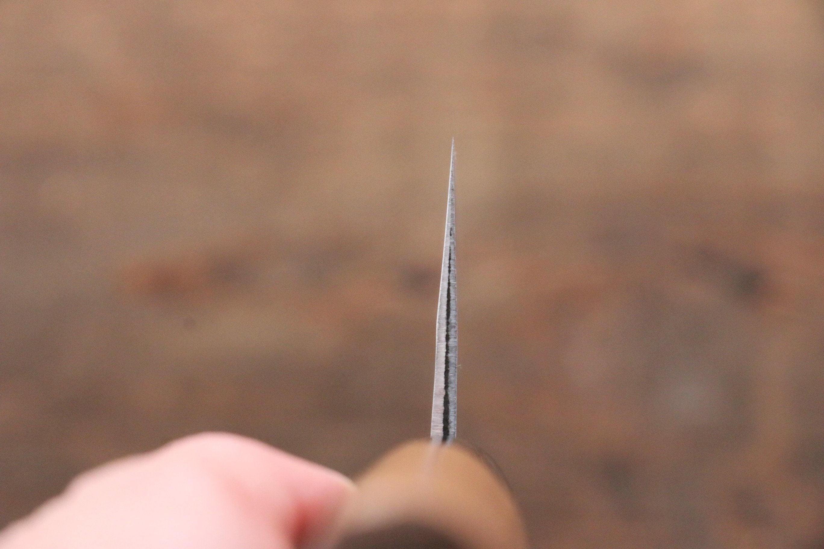 Kunihira Tanryu VG1 Damascus Santoku 170mm Walnut Handle - Japanny - Best Japanese Knife