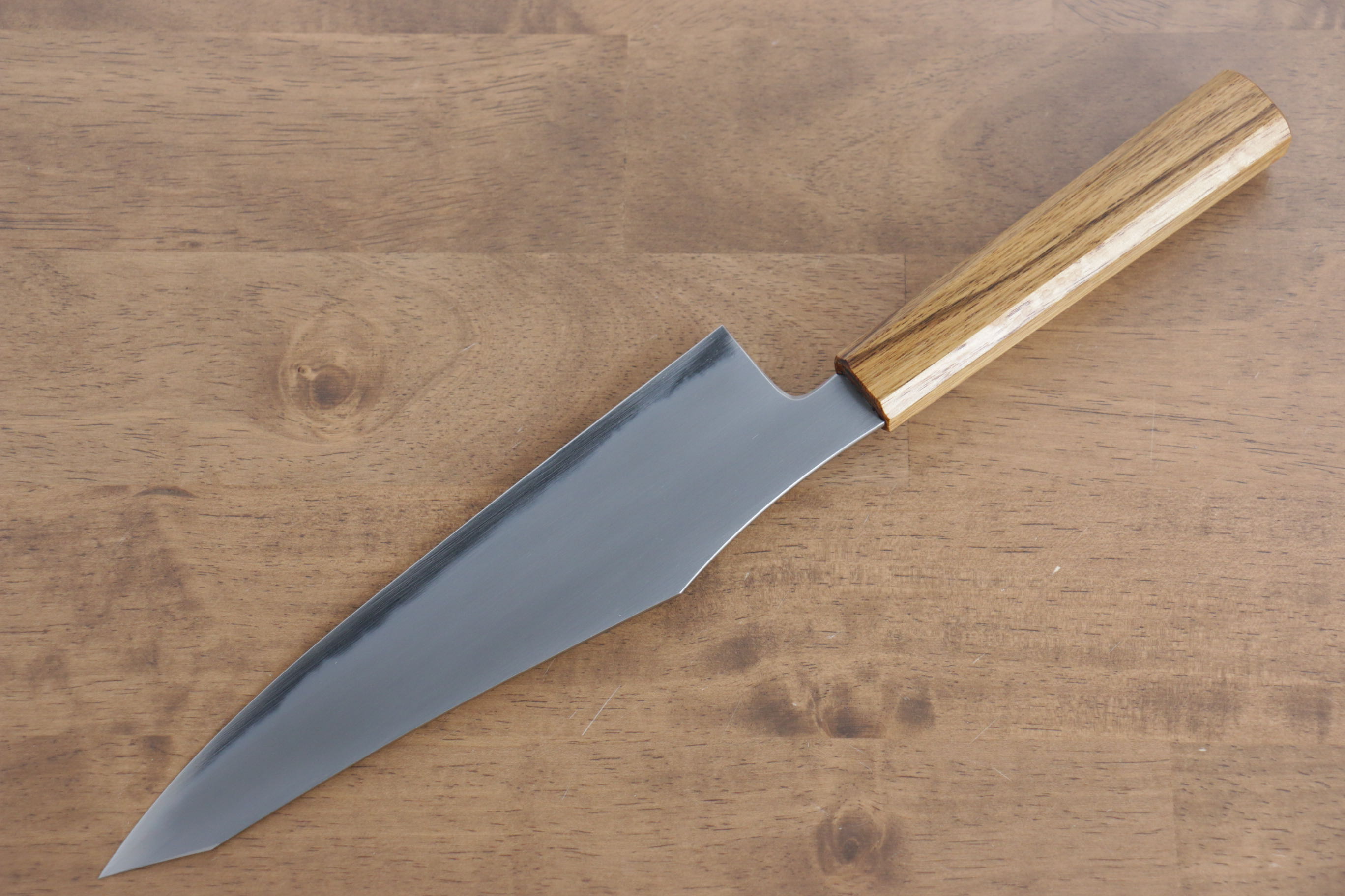 Jikko Fujisan Blue Steel No.2 Gyuto 210mm Oak Handle - Japanny - Best Japanese Knife