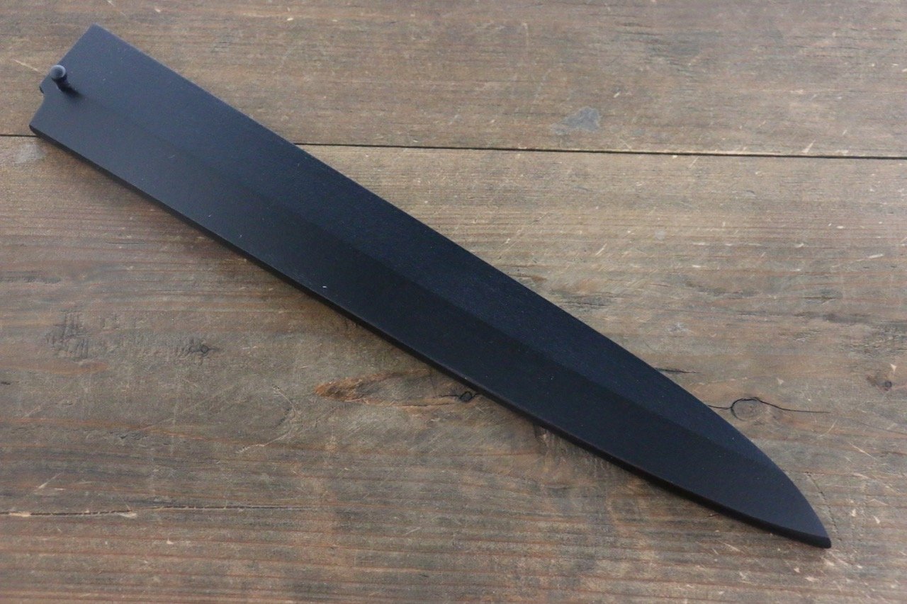 Black Saya Sheath for Yanagiba Knife with Plywood Pin-300mm - Japanny - Best Japanese Knife