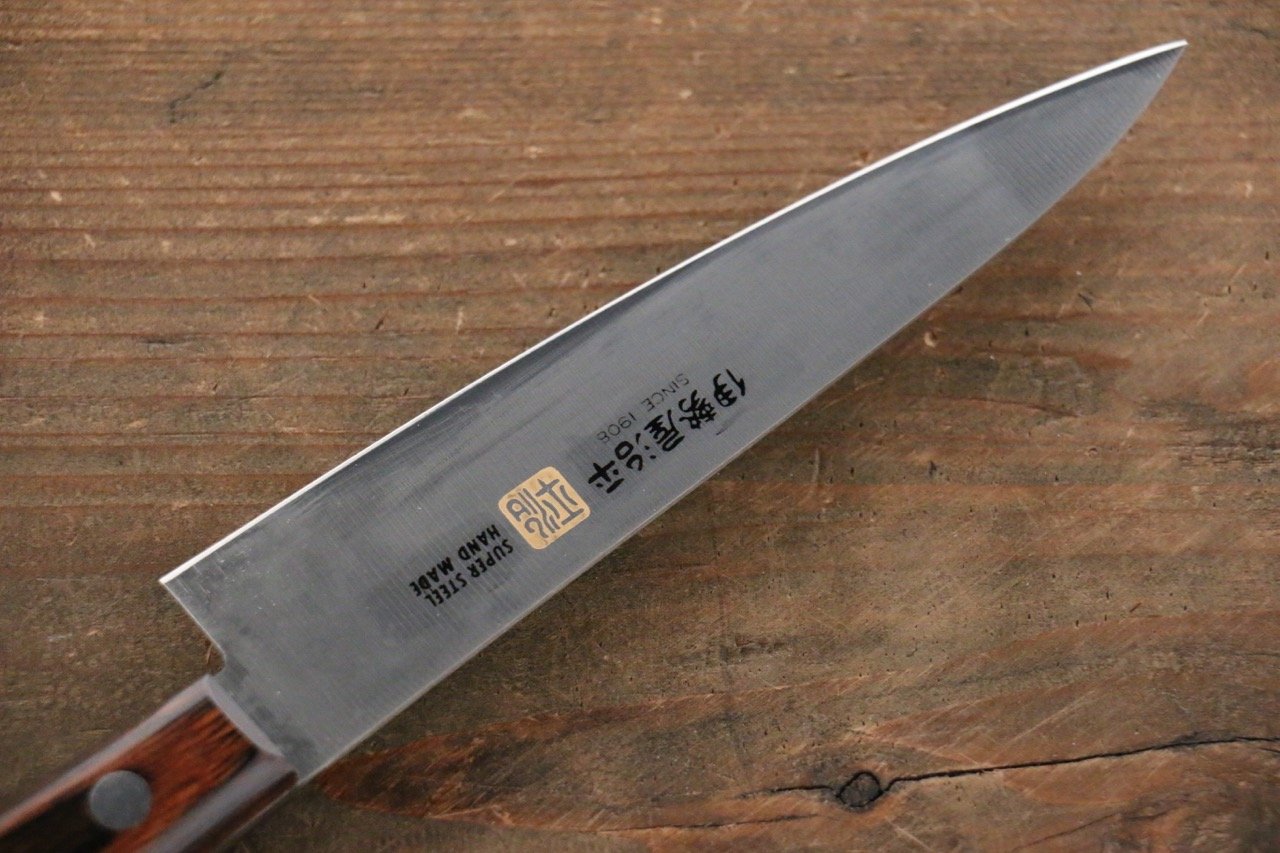 Iseya Molybdenum Petty-Utility 120mm Mahogany Handle - Japanny - Best Japanese Knife