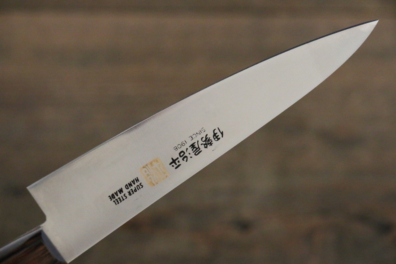 Iseya Molybdenum Petty-Utility 120mm Mahogany Handle - Japanny - Best Japanese Knife