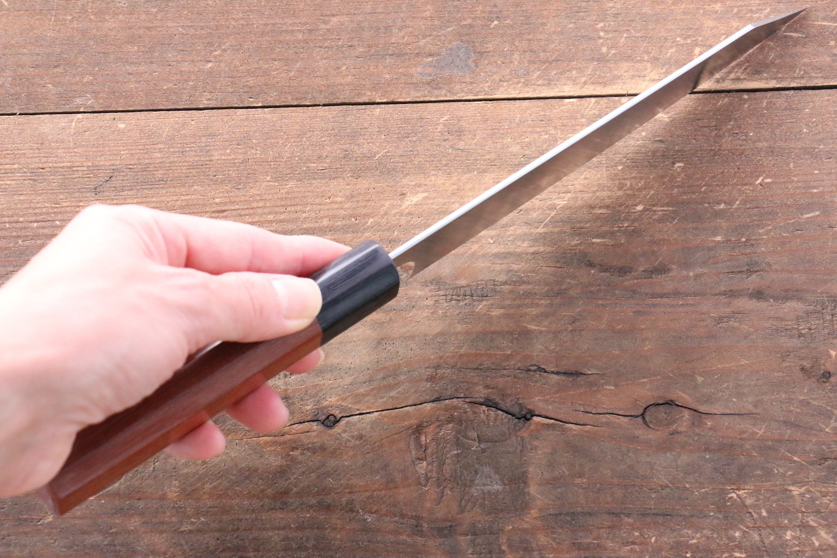 Shibata Takayuki Koutetsu SG2 Petty-Utility 150mm Jarrah Handle - Japanny - Best Japanese Knife