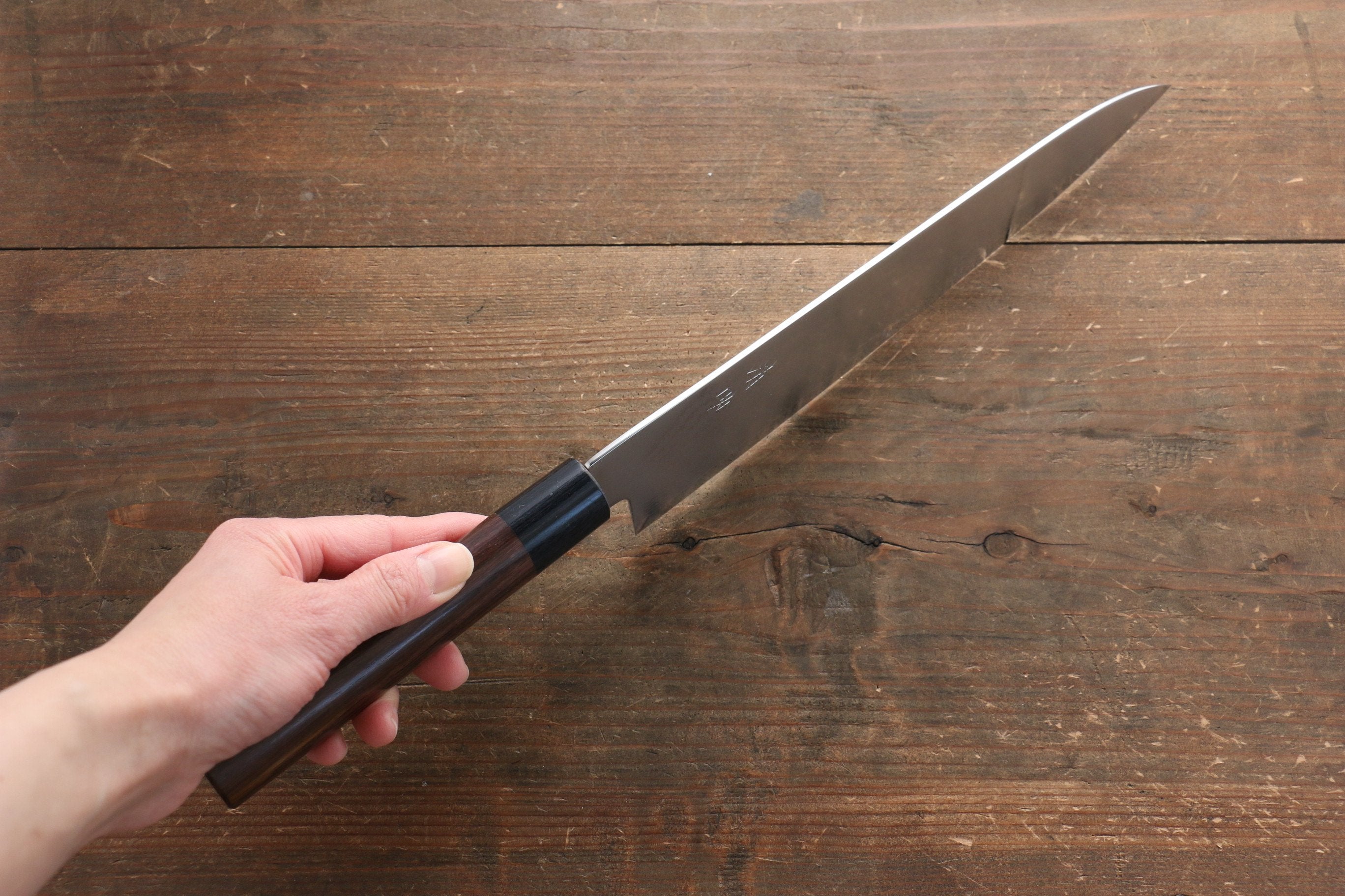 Seisuke VG10 63 Layer Damascus Gyuto 240mm Shitan Handle - Japanny - Best Japanese Knife