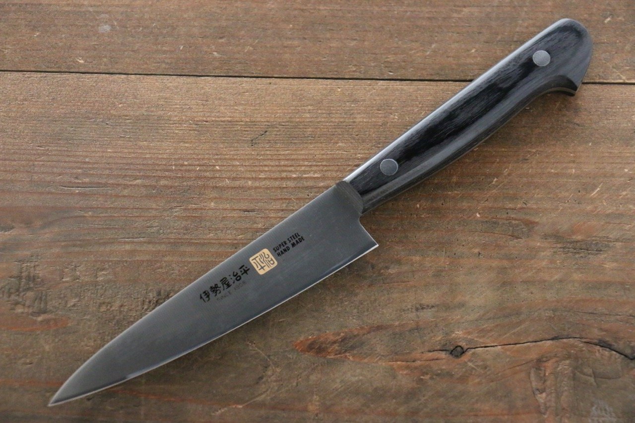 Iseya Molybdenum Petty-Utility 120mm Black Pakka wood Handle - Japanny - Best Japanese Knife