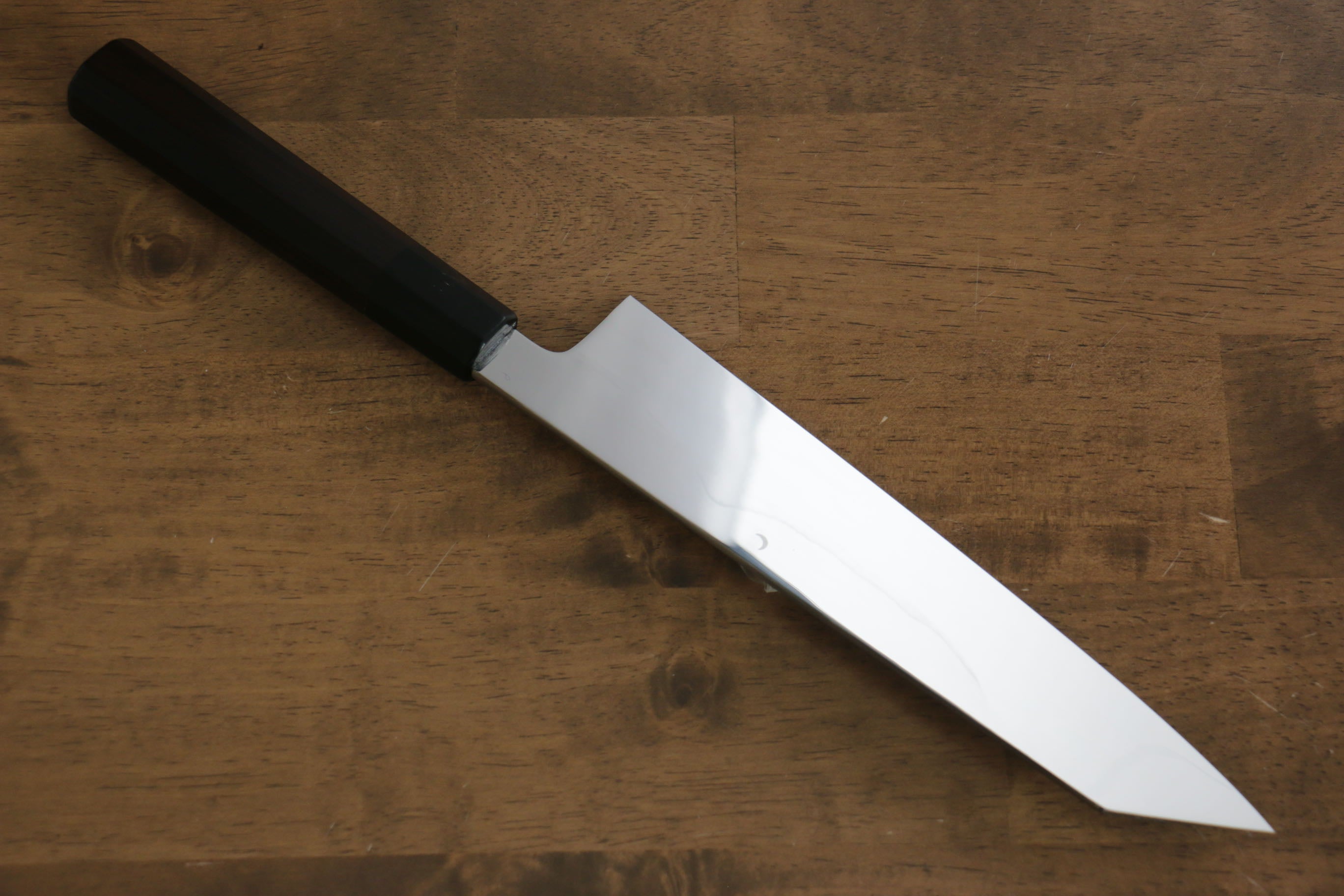 Jikko Fujisan Honyaki White Steel No.3 Kasumitogi Kiritsuke Gyuto 210mm Ebony Wood Handle - Japanny - Best Japanese Knife