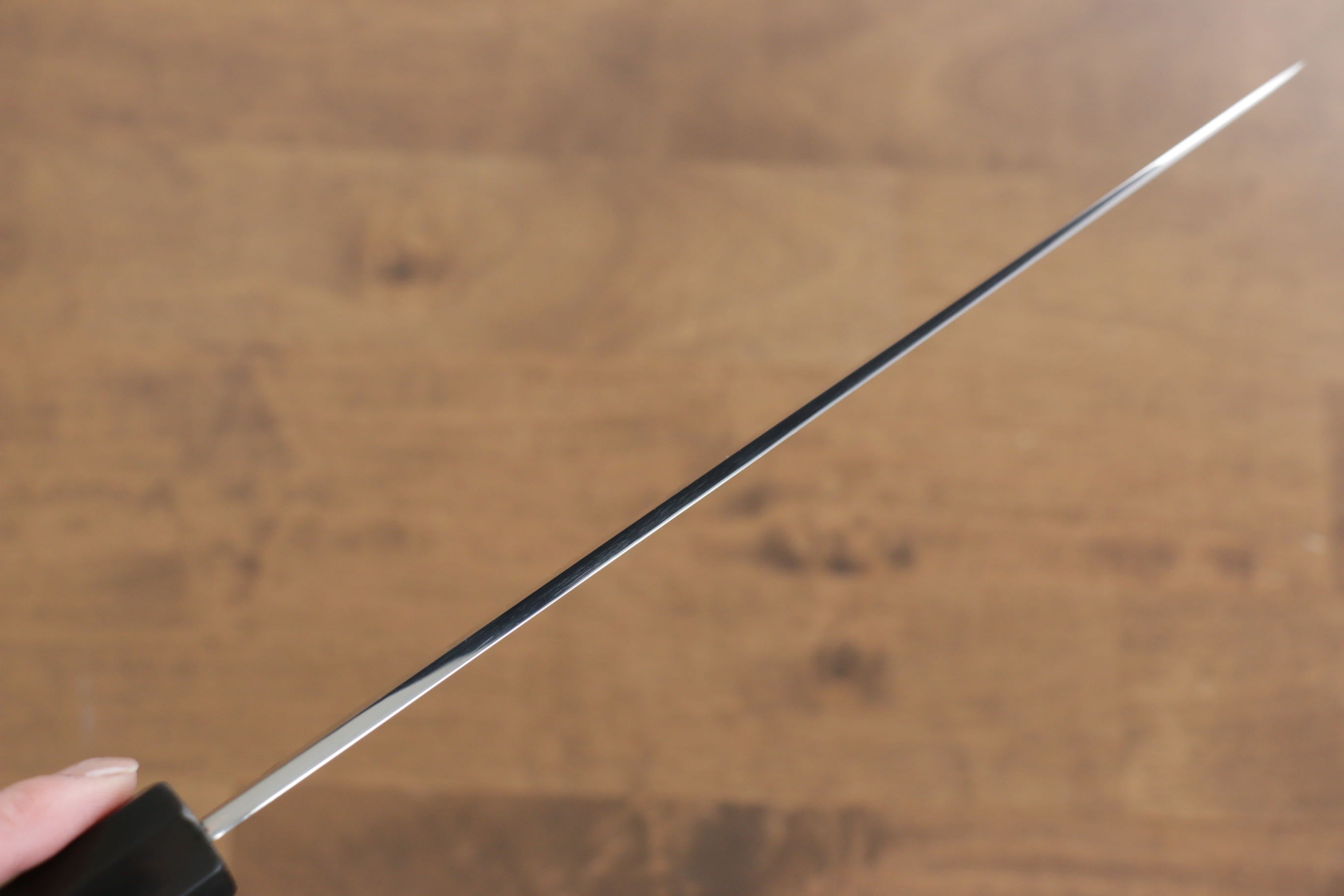 Jikko Fujisan Honyaki White Steel No.3 Gyuto 240mm Ebony Wood Handle Kasumi - Japanny - Best Japanese Knife