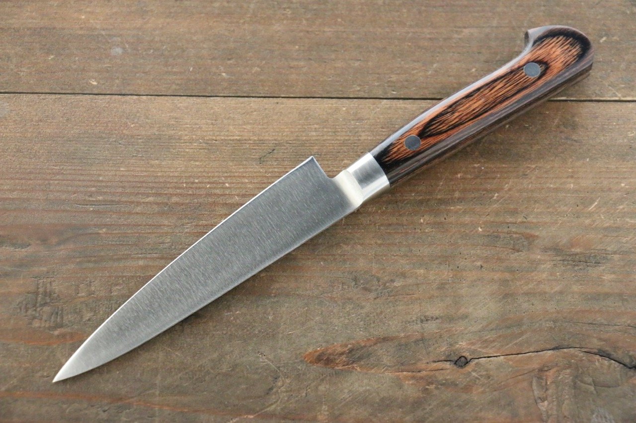 Iseya Molybdenum Petty-Utility 120mm Mahogany Pakka wood Handle - Japanny - Best Japanese Knife