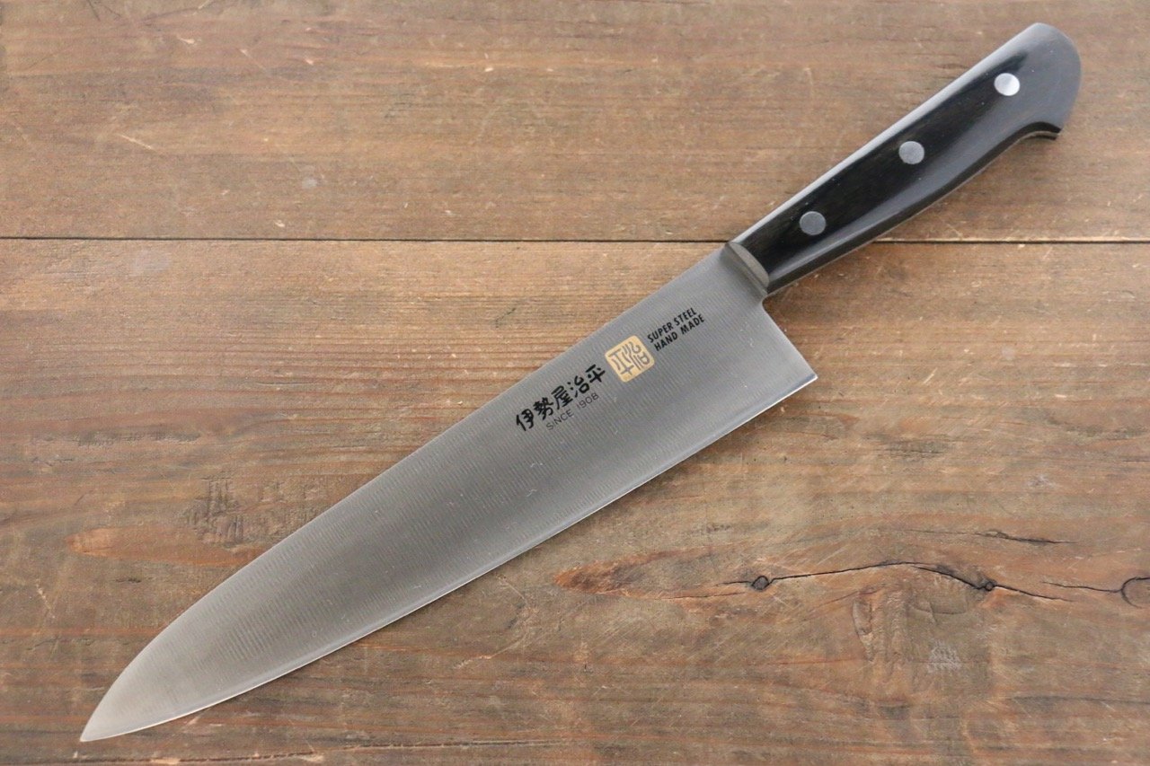 Iseya Molybdenum Gyuto 210mm Black Pakka wood Handle - Japanny - Best Japanese Knife