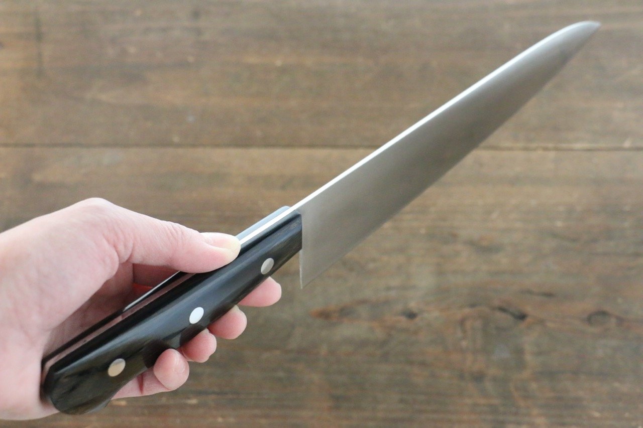 Iseya Molybdenum Gyuto 210mm Black Pakka wood Handle - Japanny - Best Japanese Knife