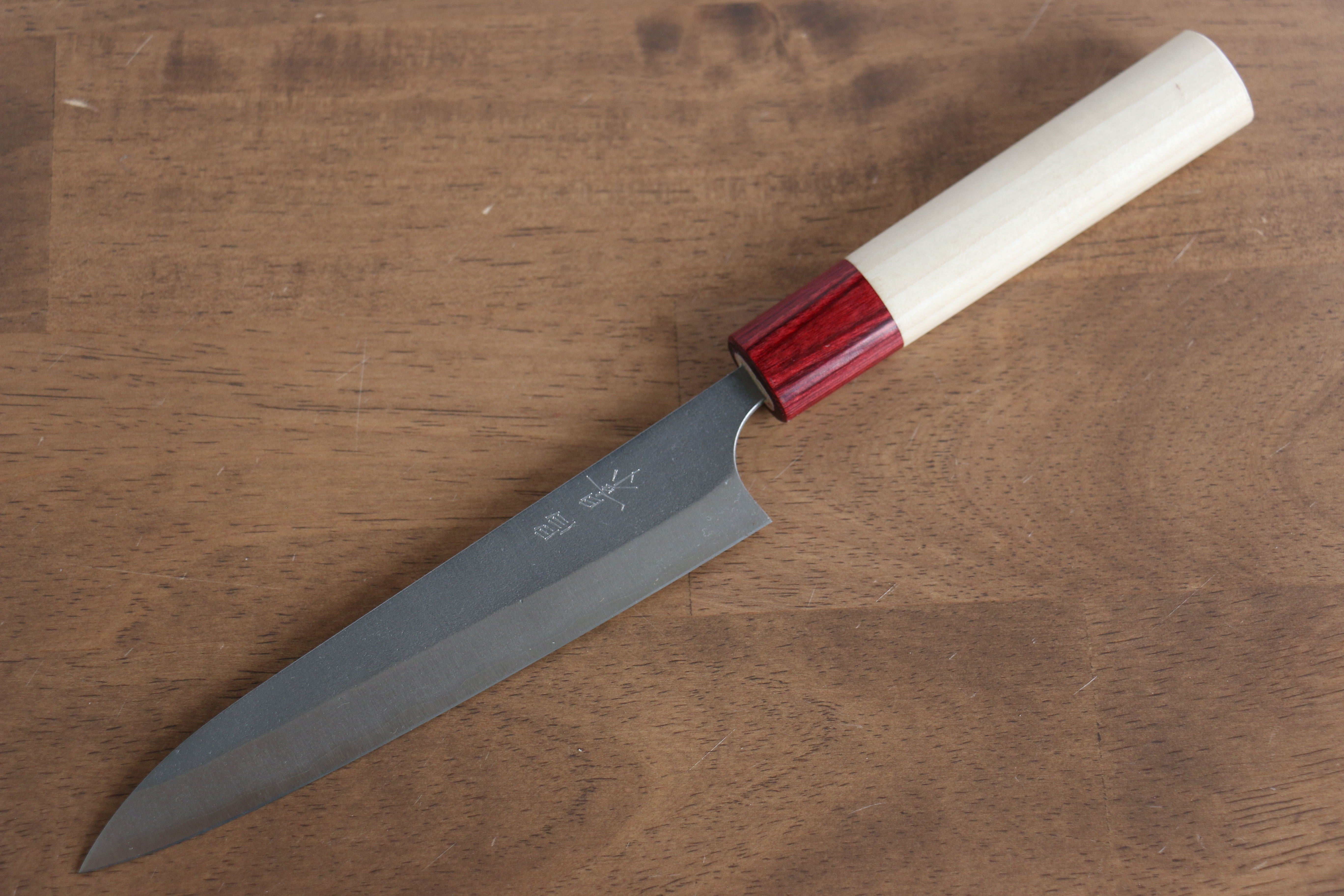 Masakage Yuki White Steel No.2 Nashiji Petty-Utility 150mm Magnolia Handle - Japanny - Best Japanese Knife