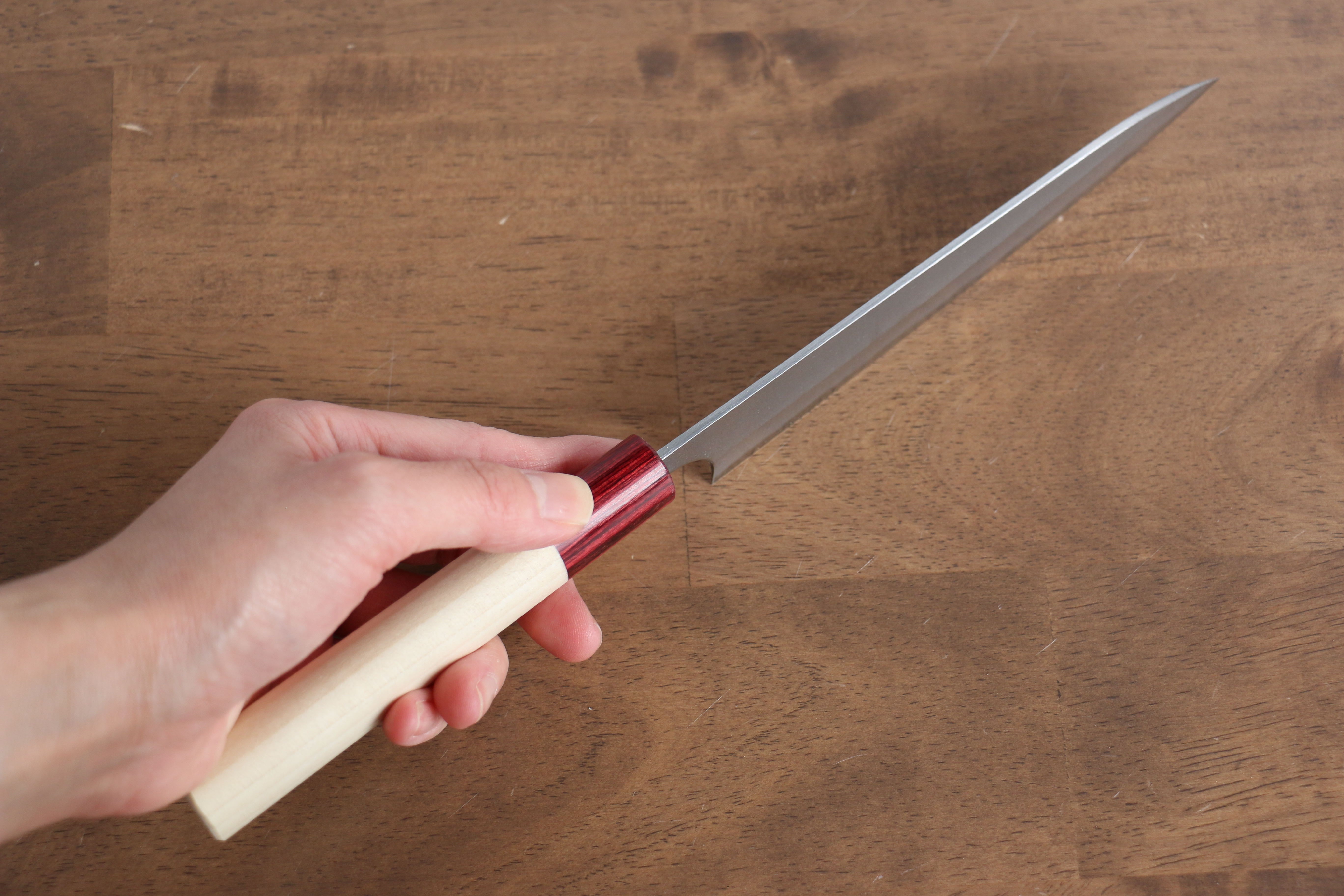 Masakage Yuki White Steel No.2 Nashiji Petty-Utility 150mm Magnolia Handle - Japanny - Best Japanese Knife