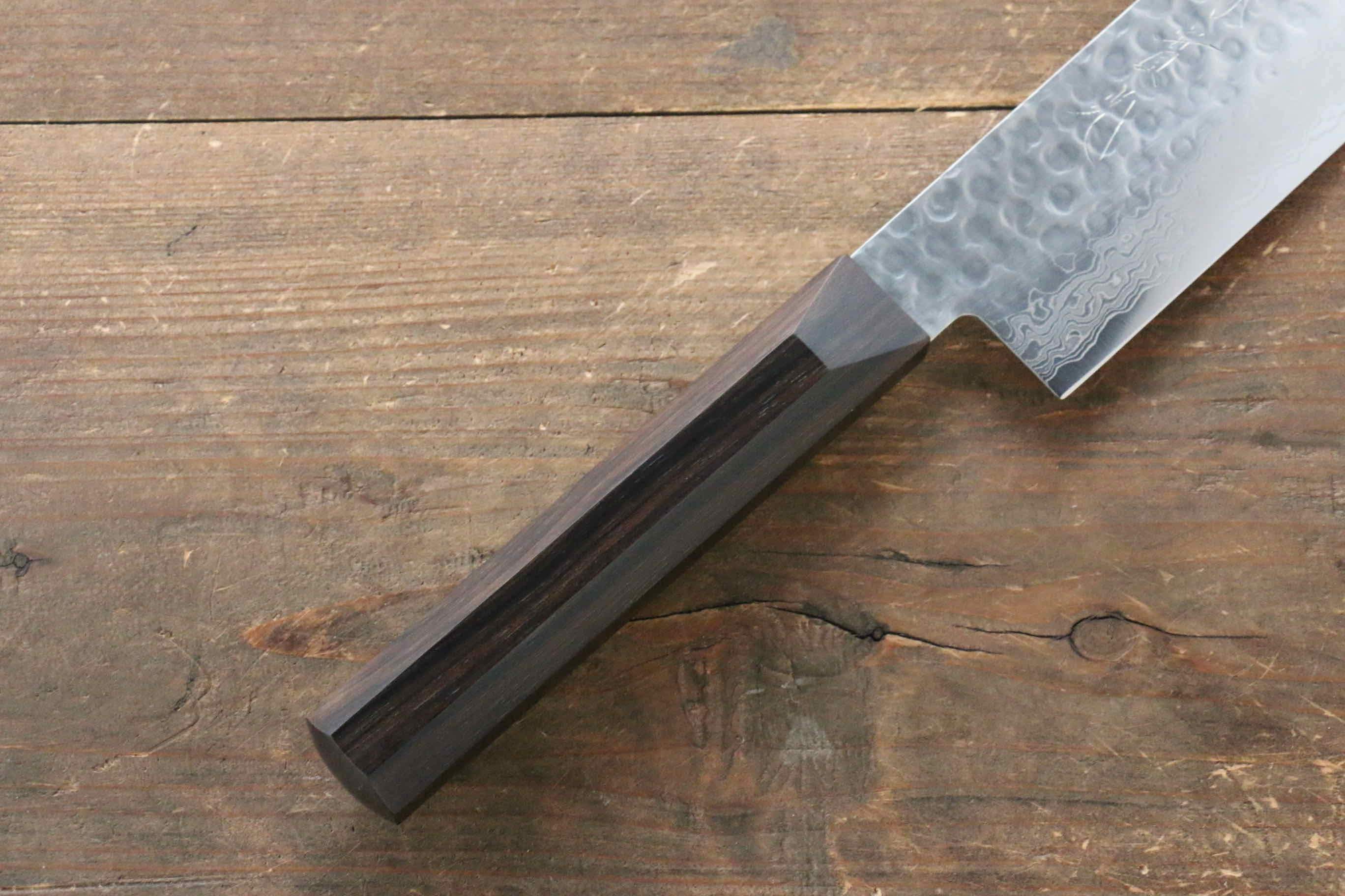 Jikko VG10 17 Layer Usuba 160mm Ebony Wood Handle - Japanny - Best Japanese Knife