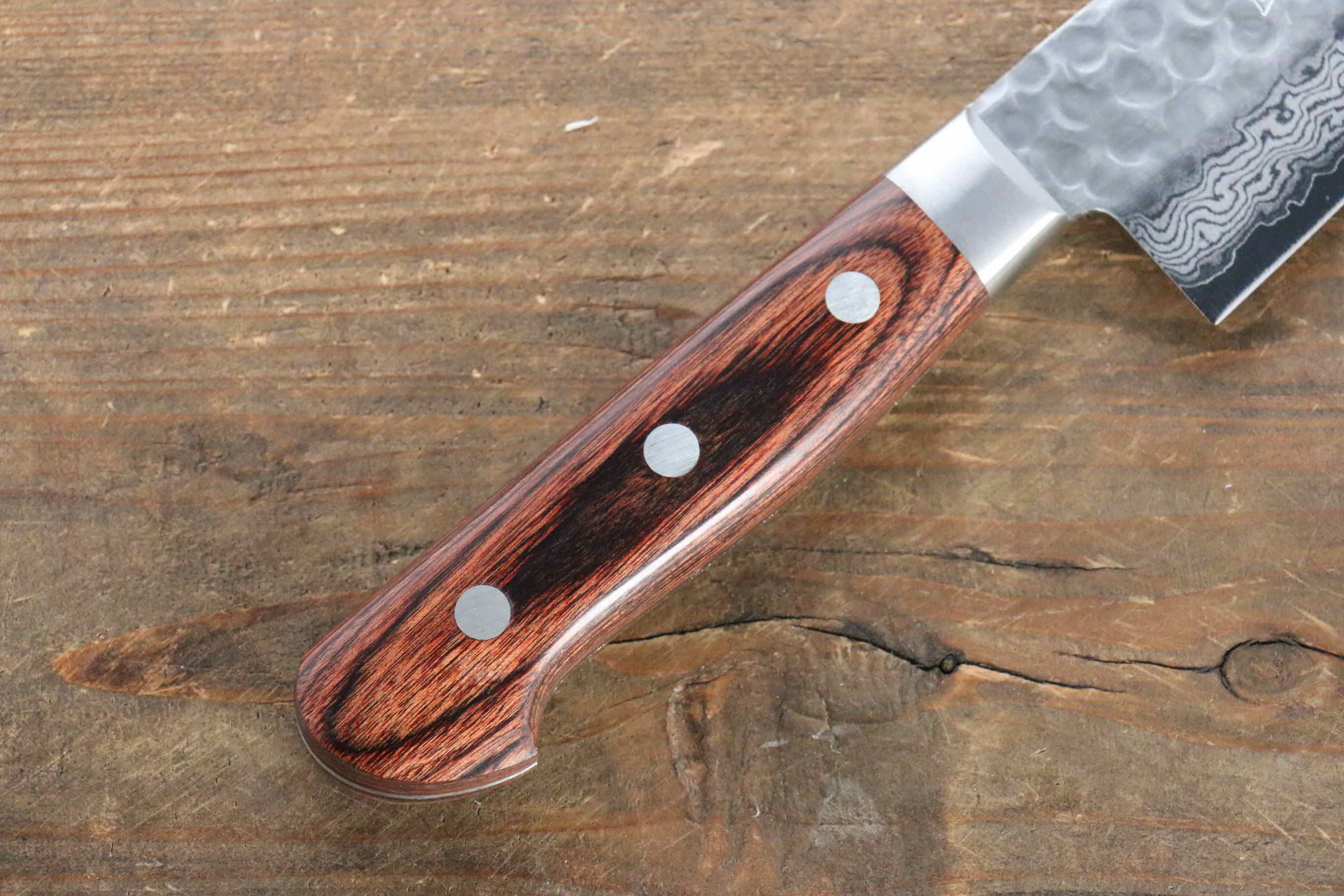 Jikko VG10 17 Layer Gyuto 180mm Mahogany Handle - Japanny - Best Japanese Knife