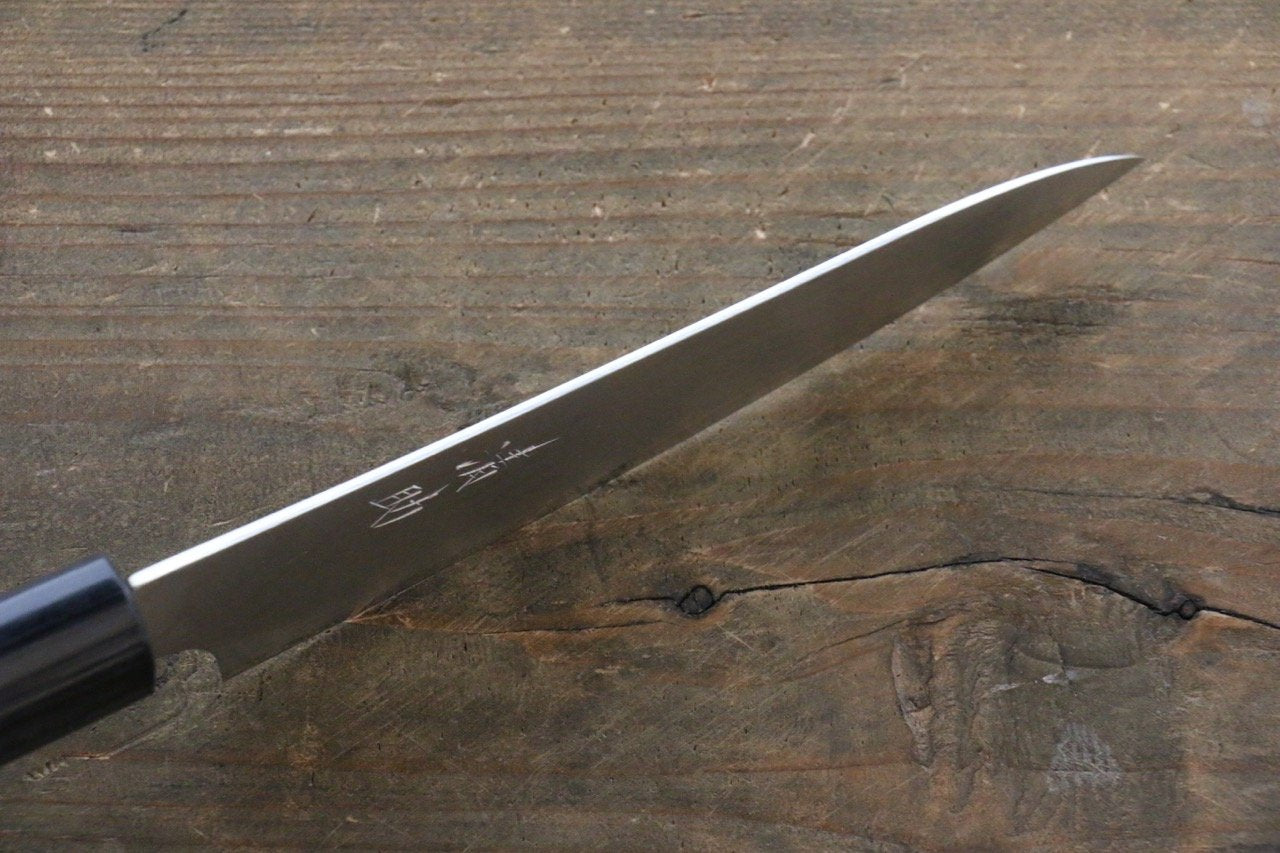 Seisuke VG10 37 Layer Damascus Petty-Utility 130mm Shitan Handle - Japanny - Best Japanese Knife