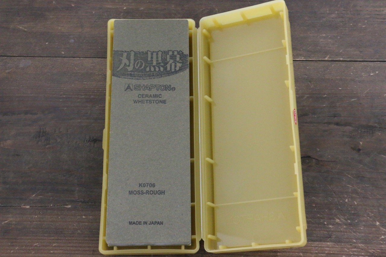 Shapton Kuromaku series Coarsor Sharpening Stone Moss green-#220 - Japanny - Best Japanese Knife