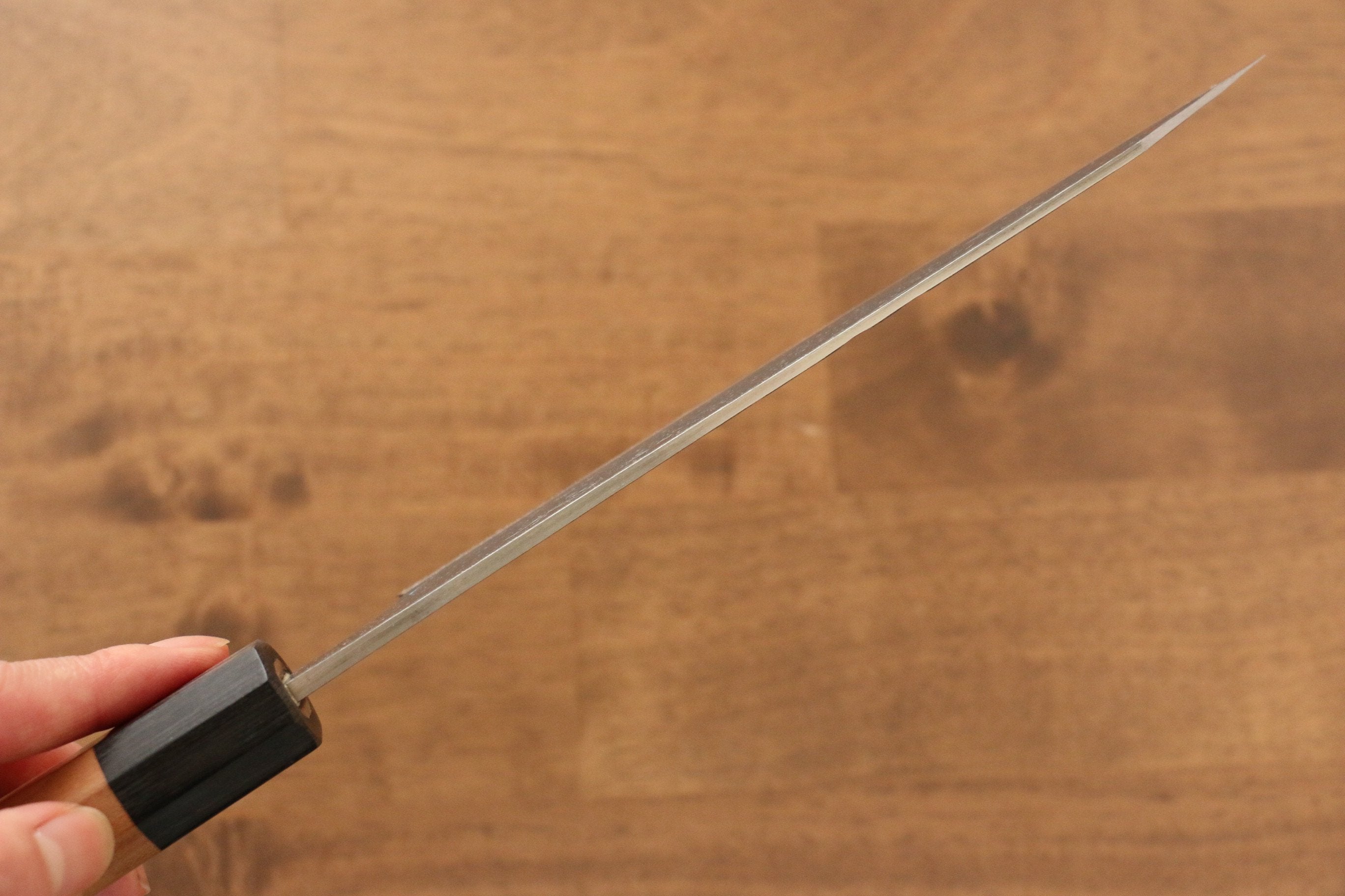 Masakage Koishi Blue Super Black Finished Bunka 165mm American Cherry Handle - Japanny - Best Japanese Knife