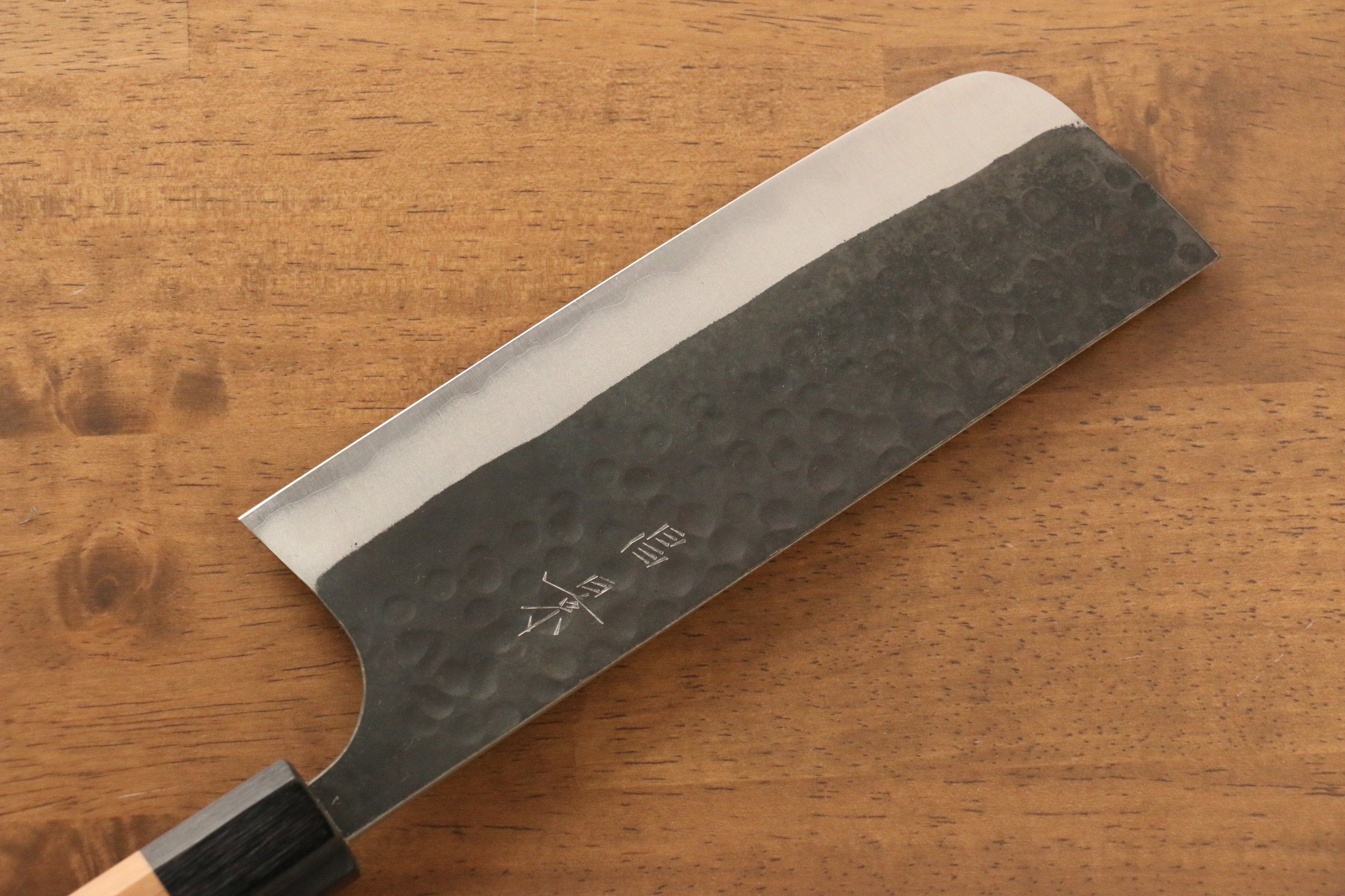 Masakage Koishi Blue Super Black Finished Nakiri 165mm American Cherry Handle - Japanny - Best Japanese Knife