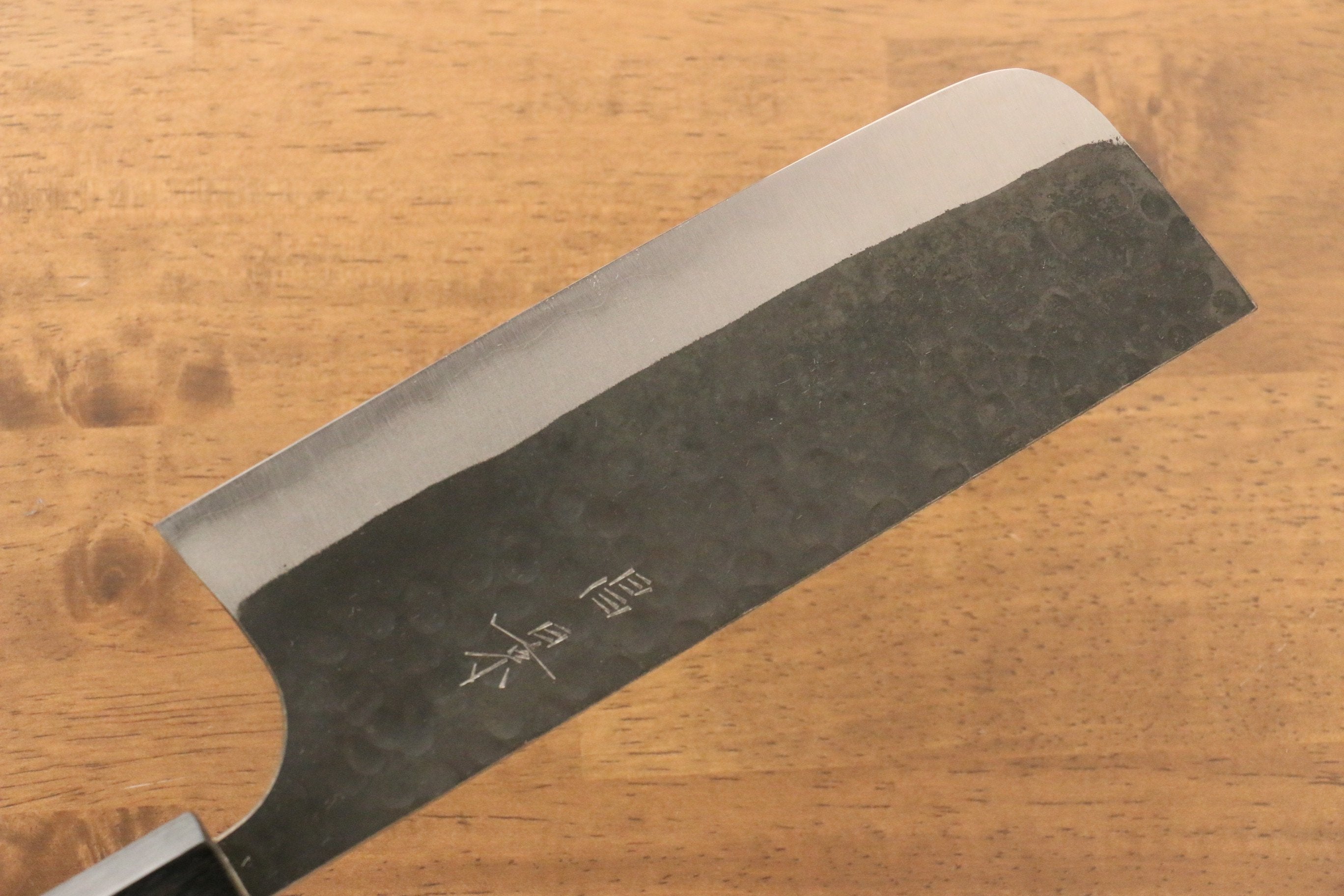 Masakage Koishi Blue Super Black Finished Nakiri 165mm American Cherry Handle - Japanny - Best Japanese Knife